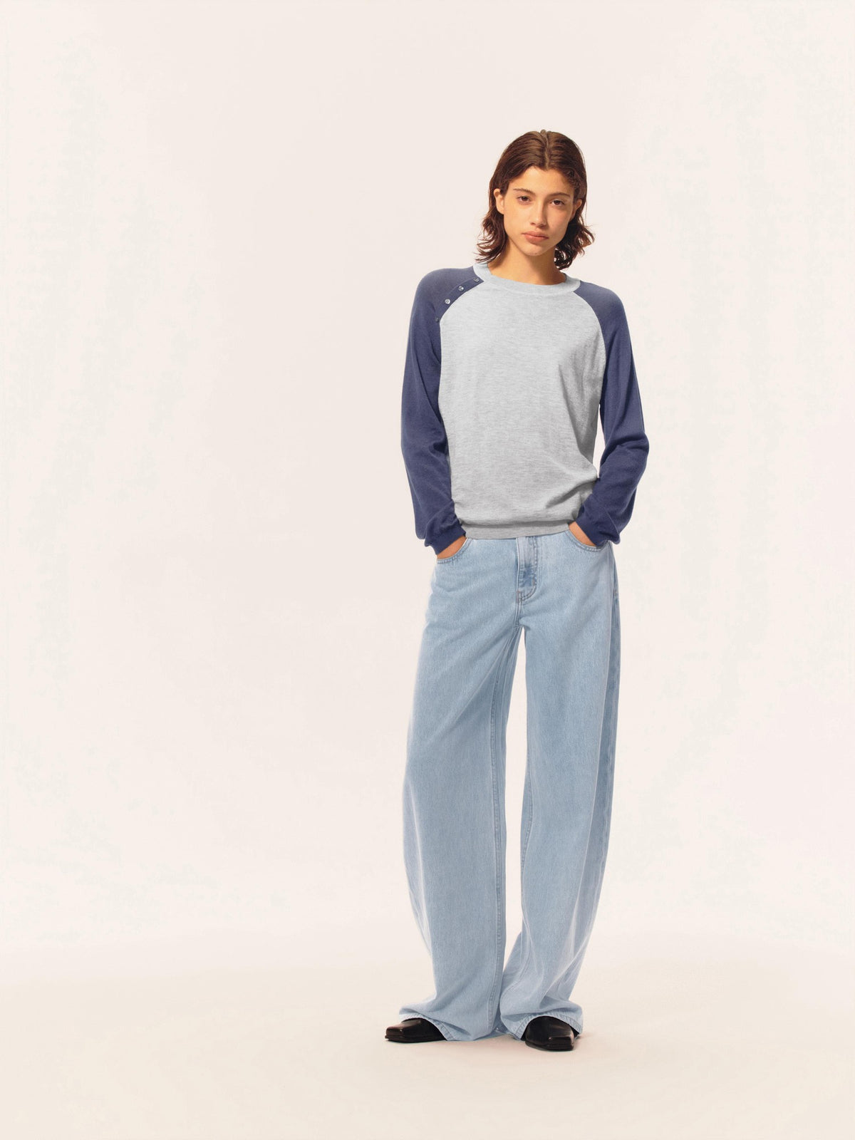 Northbutsouth Washed Distressed Mid Low Rise Cotton Women&