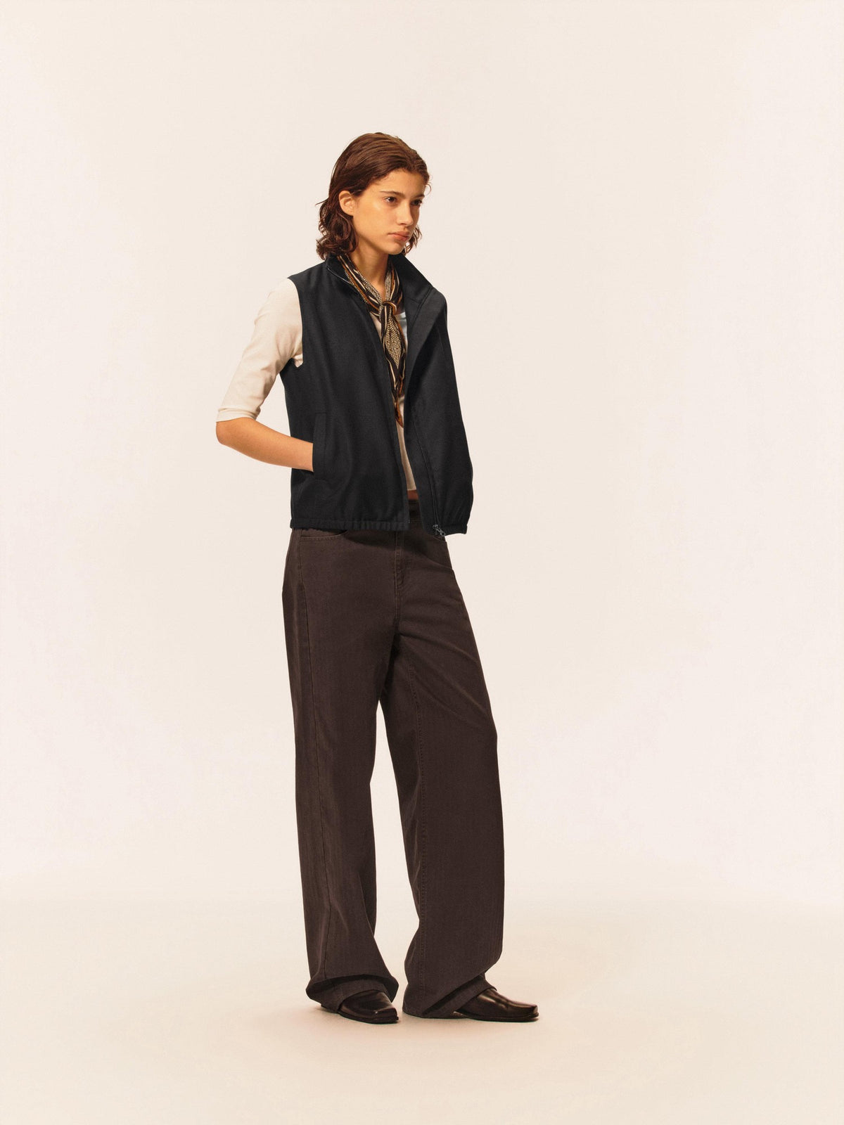 Northbutsouth Washed Faded Textured Mid Low Rise Cotton Women&