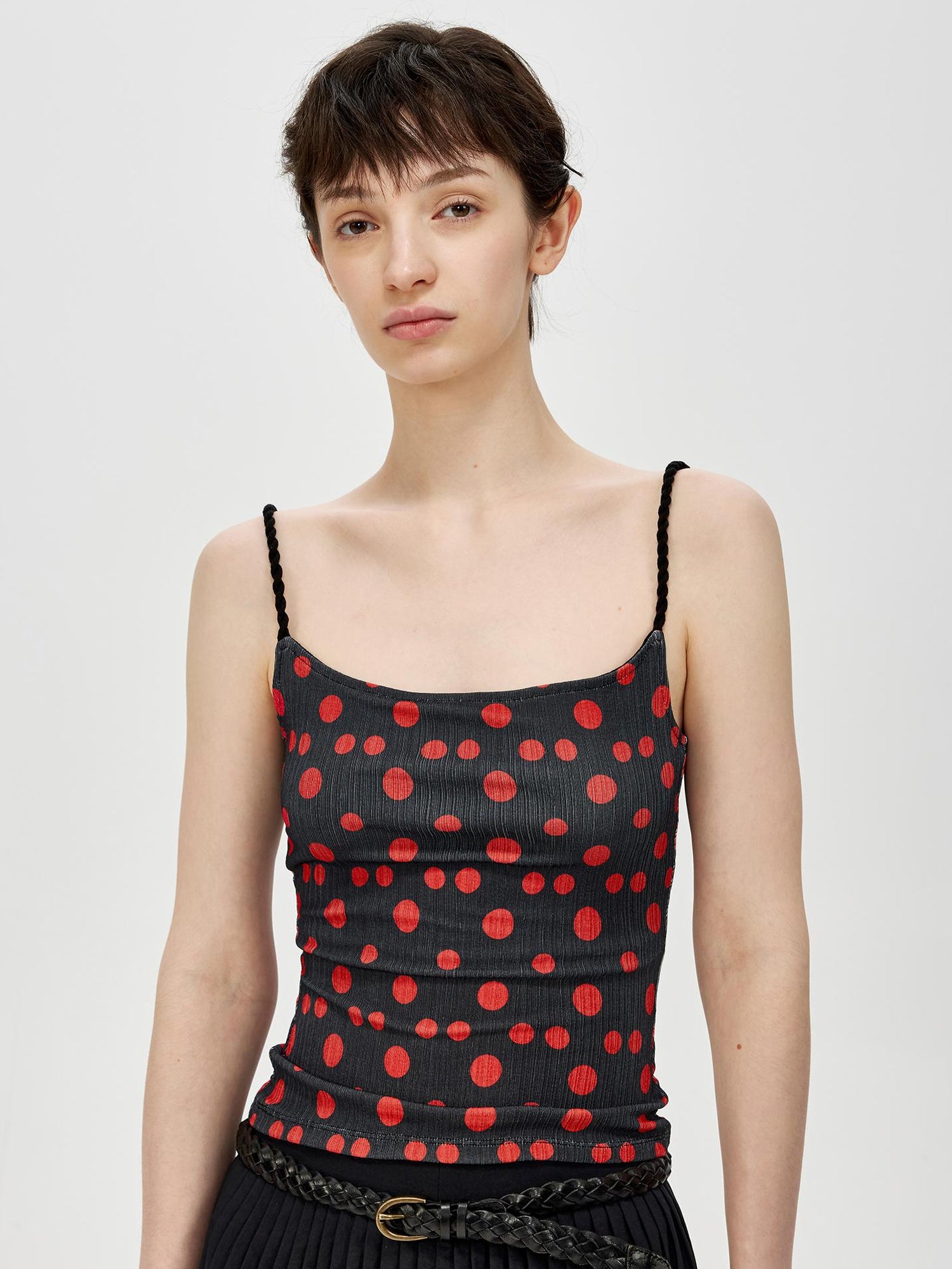 Northbutsouth Wave Point Slim Knit Stripe Camisole