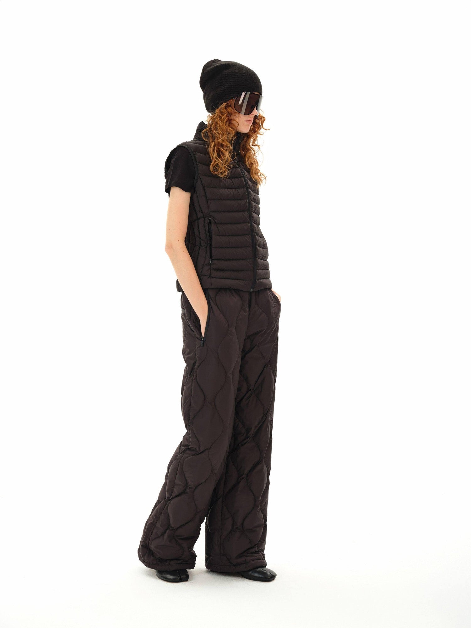 Northbutsouth Wave Quilted Elastic Waist Casual Women&