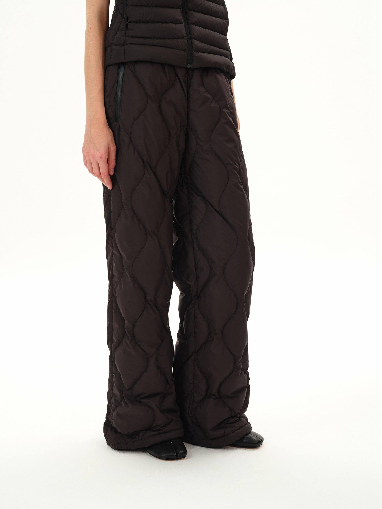 Northbutsouth Wave Quilted Elastic Waist Casual Women&