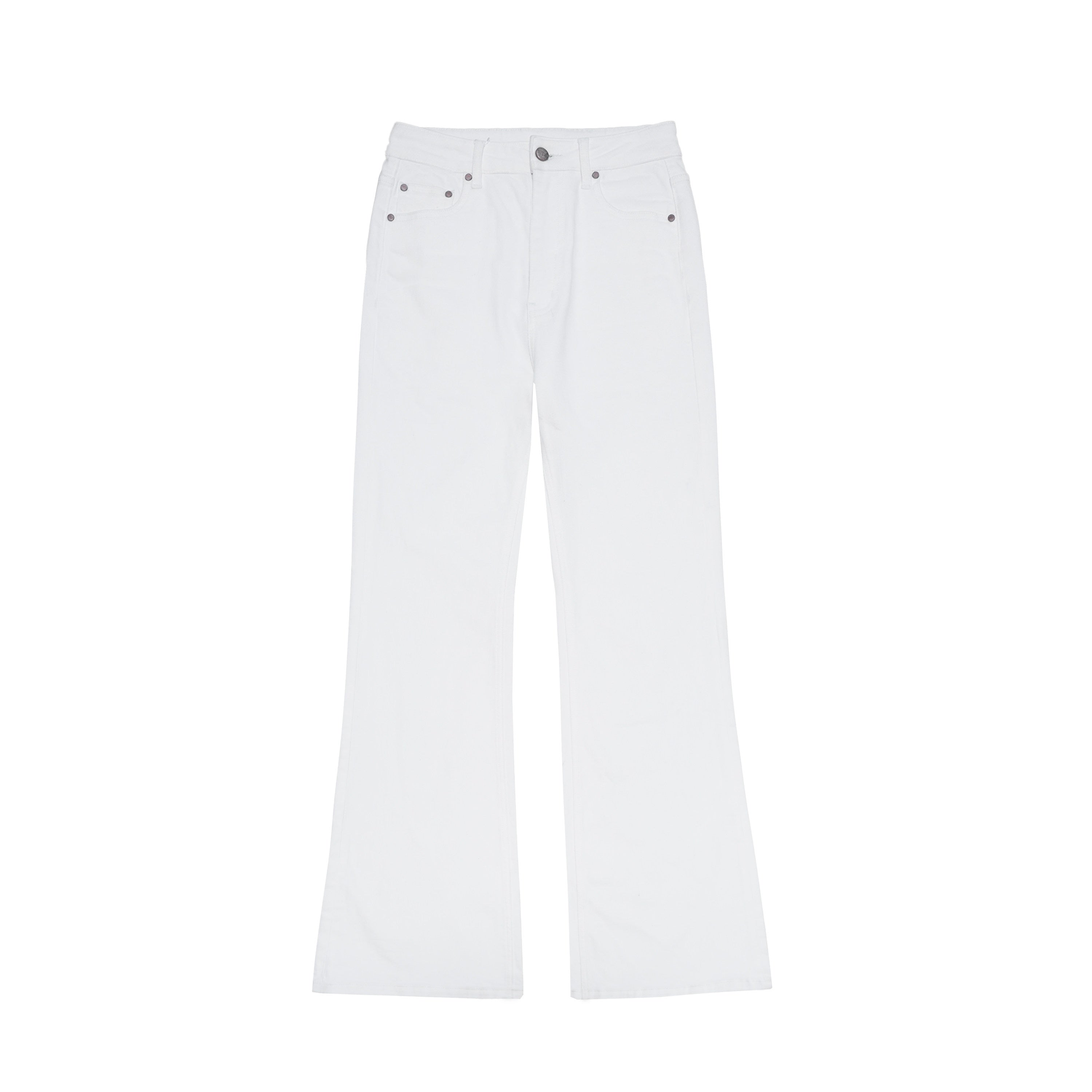 Northbutsouth_White_Mid_High_Waist_Micro_Flare_Stretch_Women&