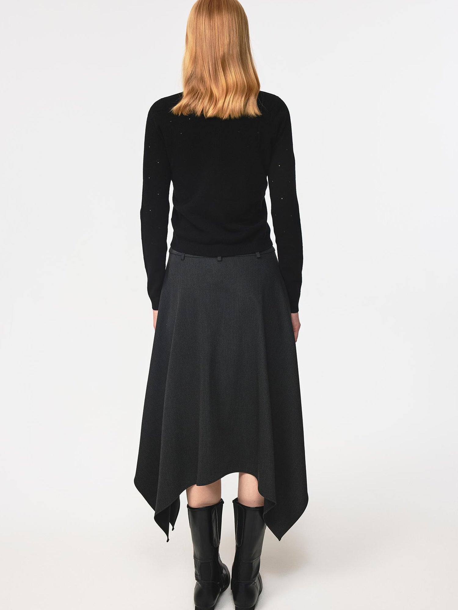 Northbutsouth Wool Dog Paw Lace Knit Cardigan