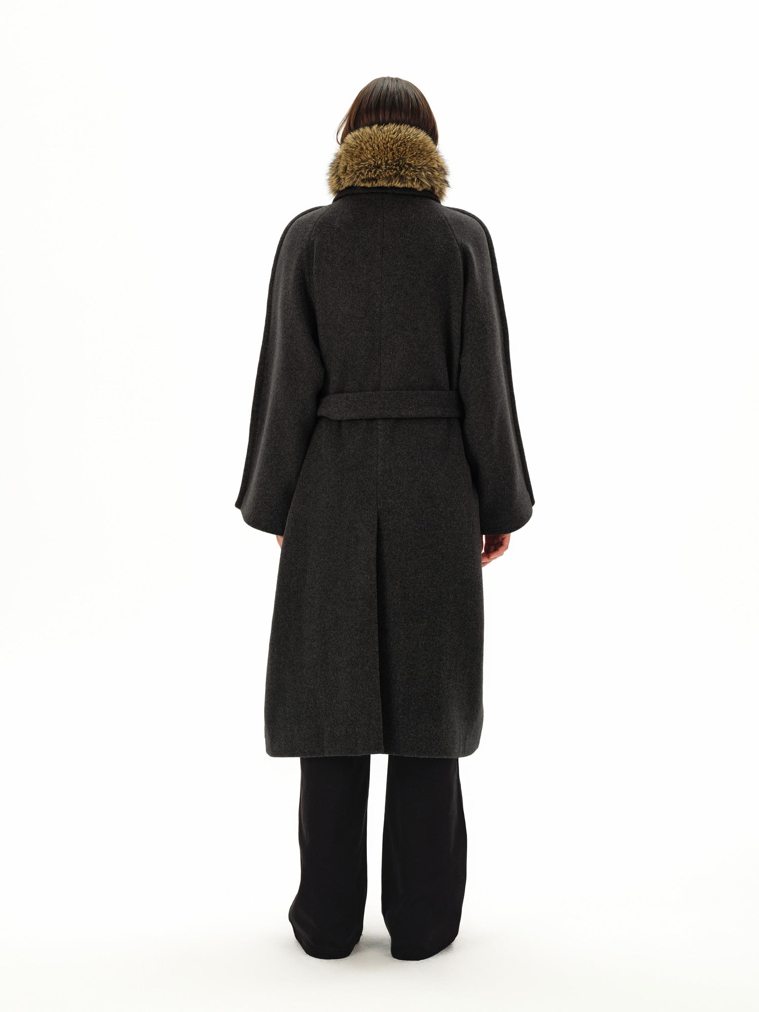 Northbutsouth Wool Shoulder Line Design Coat