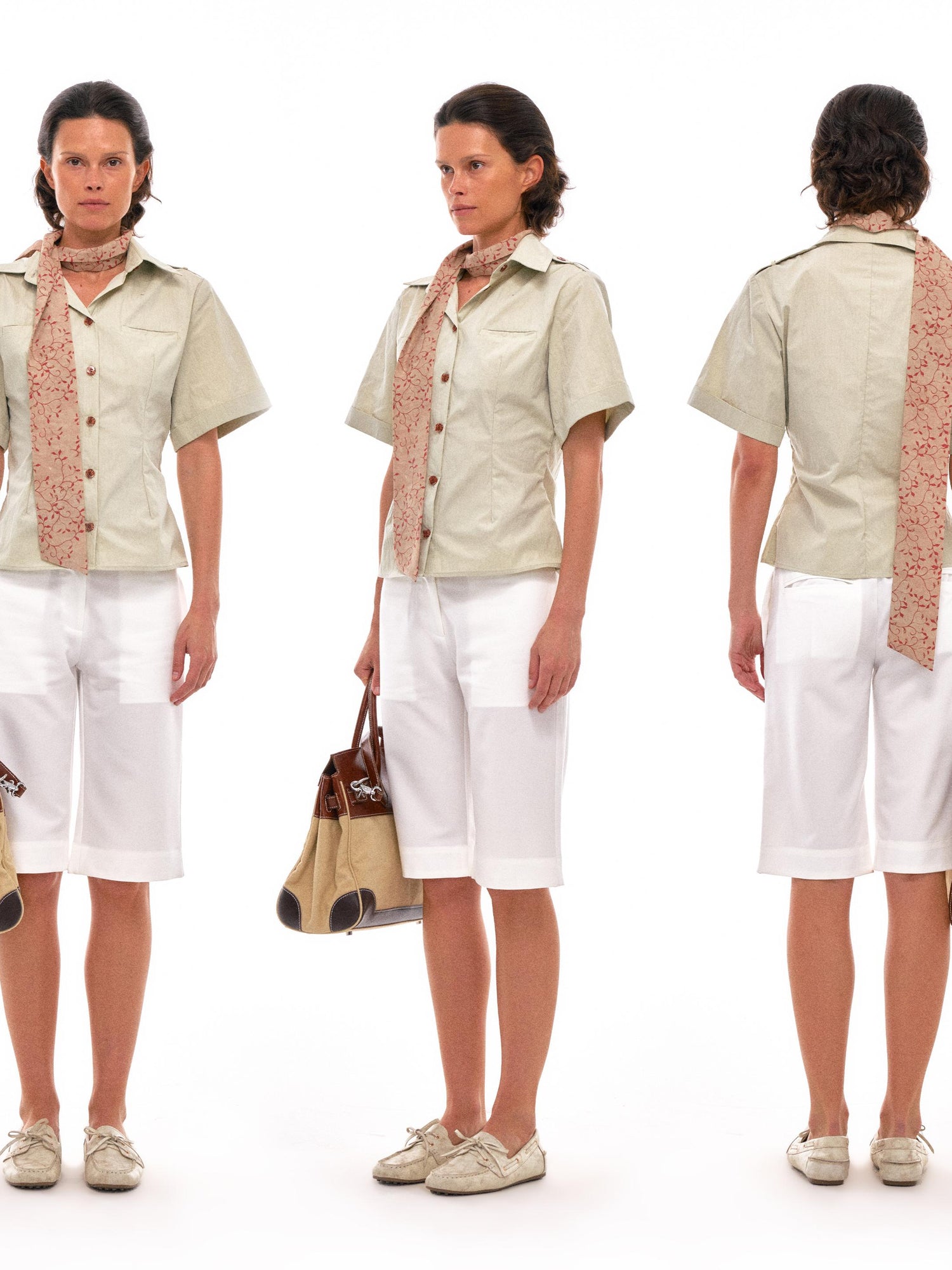 NyDkyel Lightweight Pleated Tapered Twill Shorts