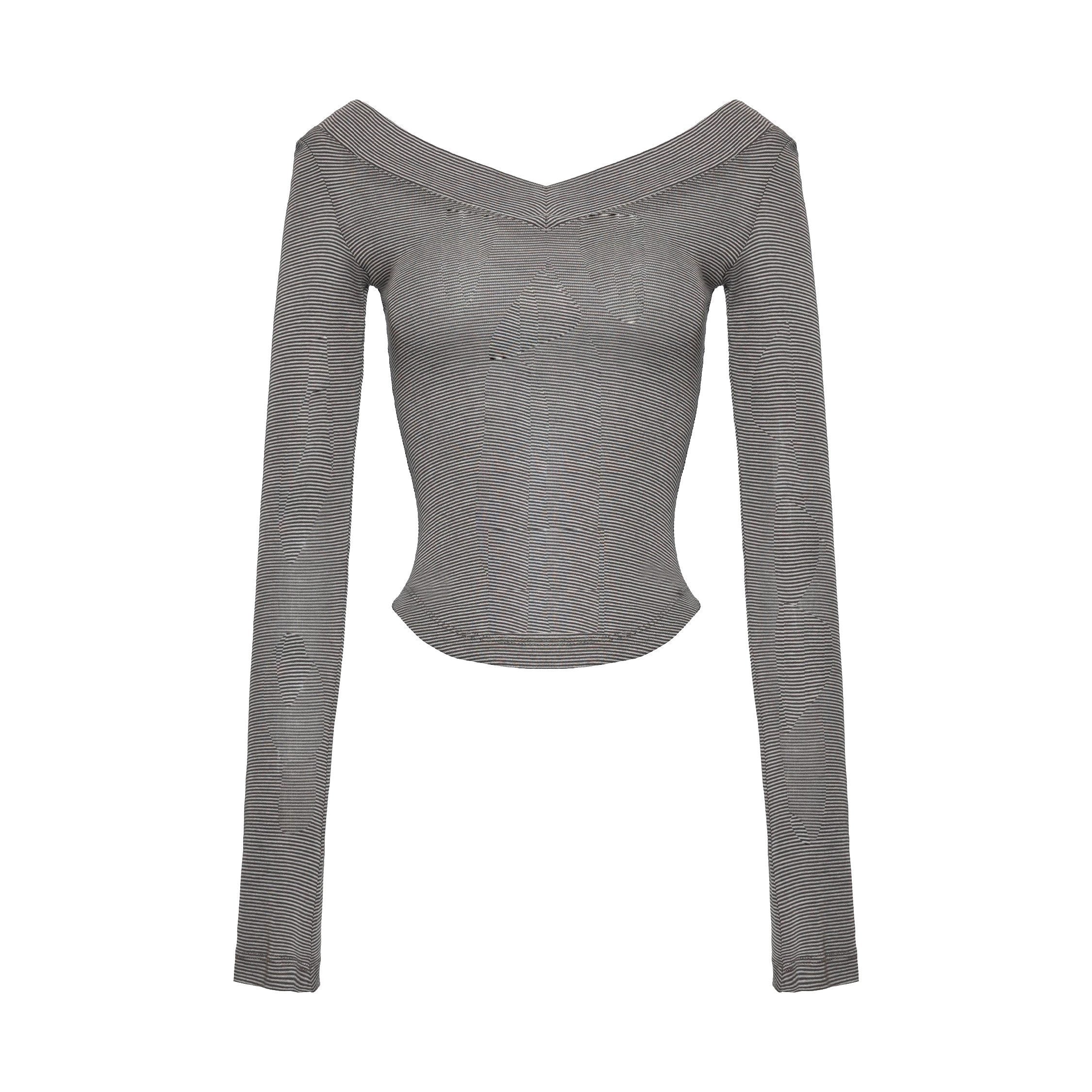 NyDkyel_Lyocell_Blend_Asymmetric_Urban_Slim_V-ceck_Long_Sleeve_Striped_Gray_T-Shirt_MISSTT