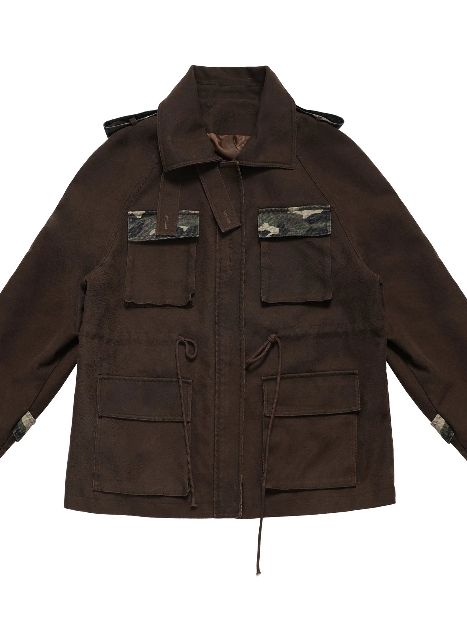 Military Washed Camo Utility Jacket