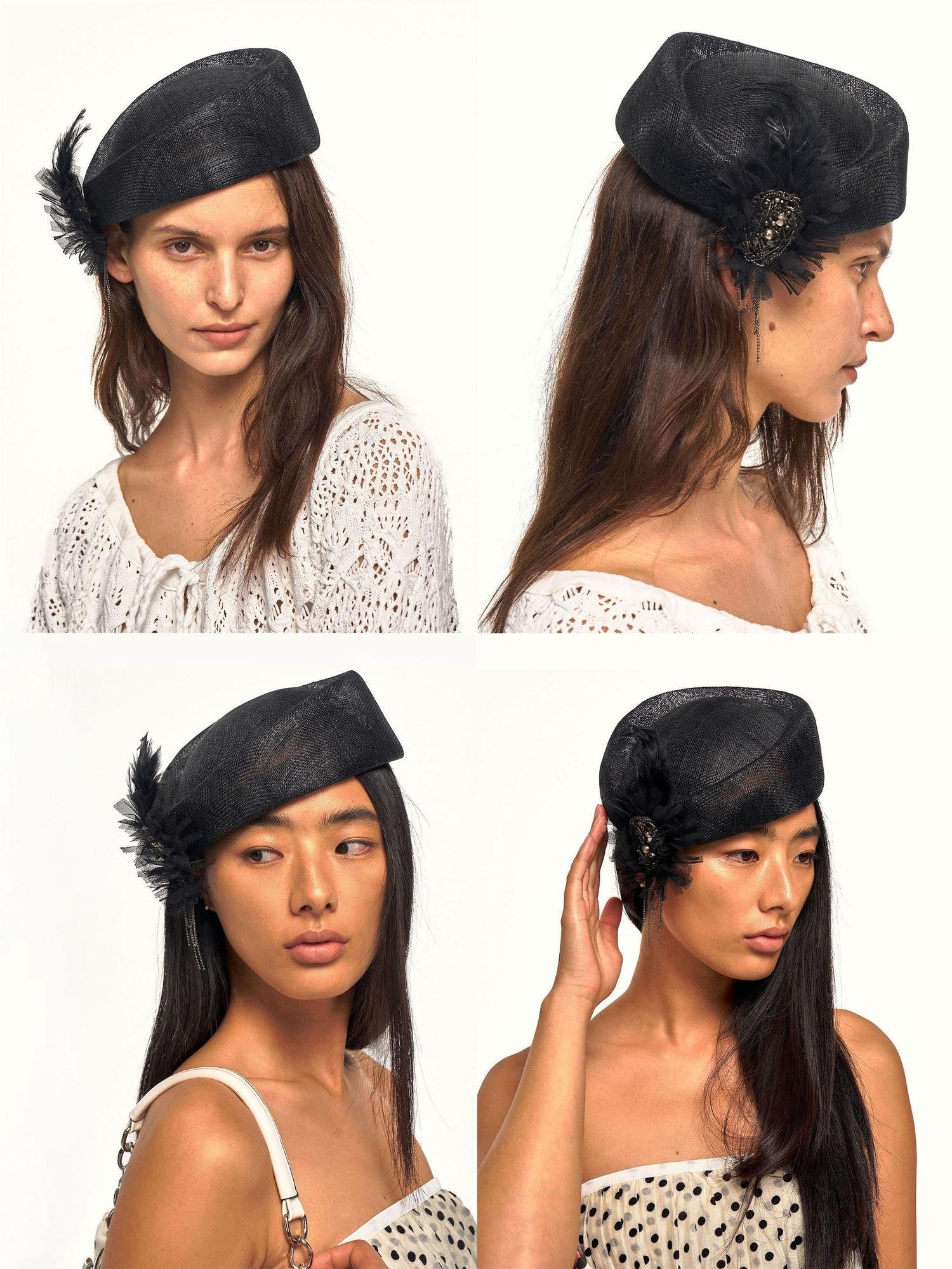 NyDkyel Vintage Beaded Tassel English Women&