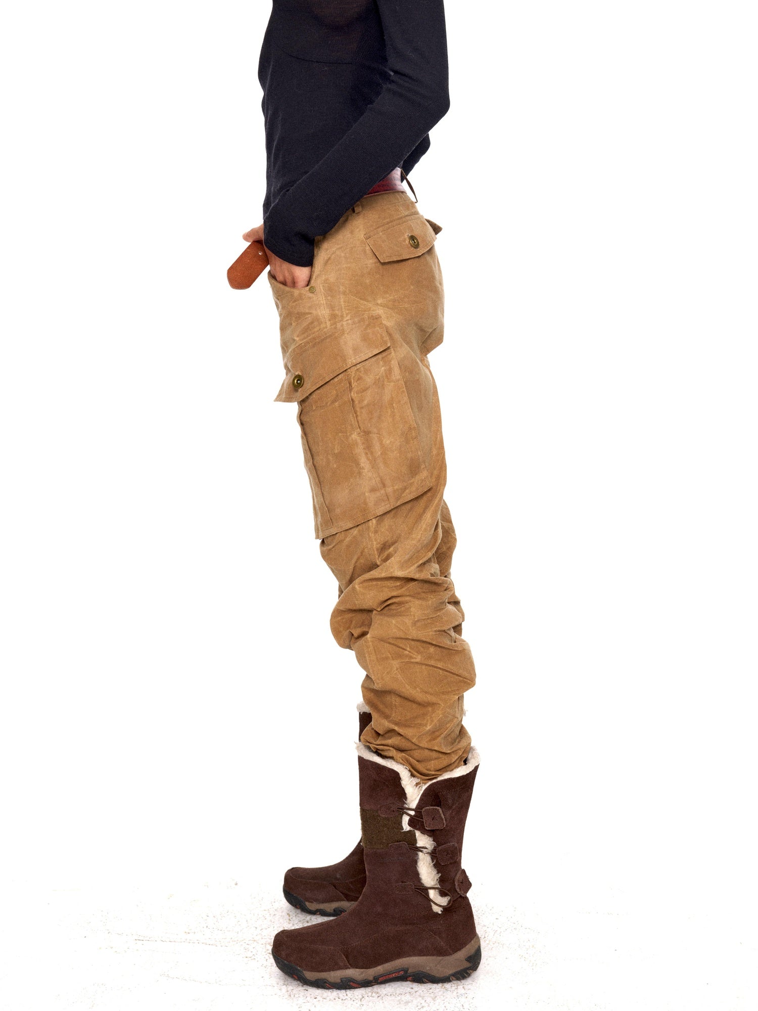 NyDkyel Waterproof Camouflage Low Waist Tapered Pocketed Unisex Cotton Pants