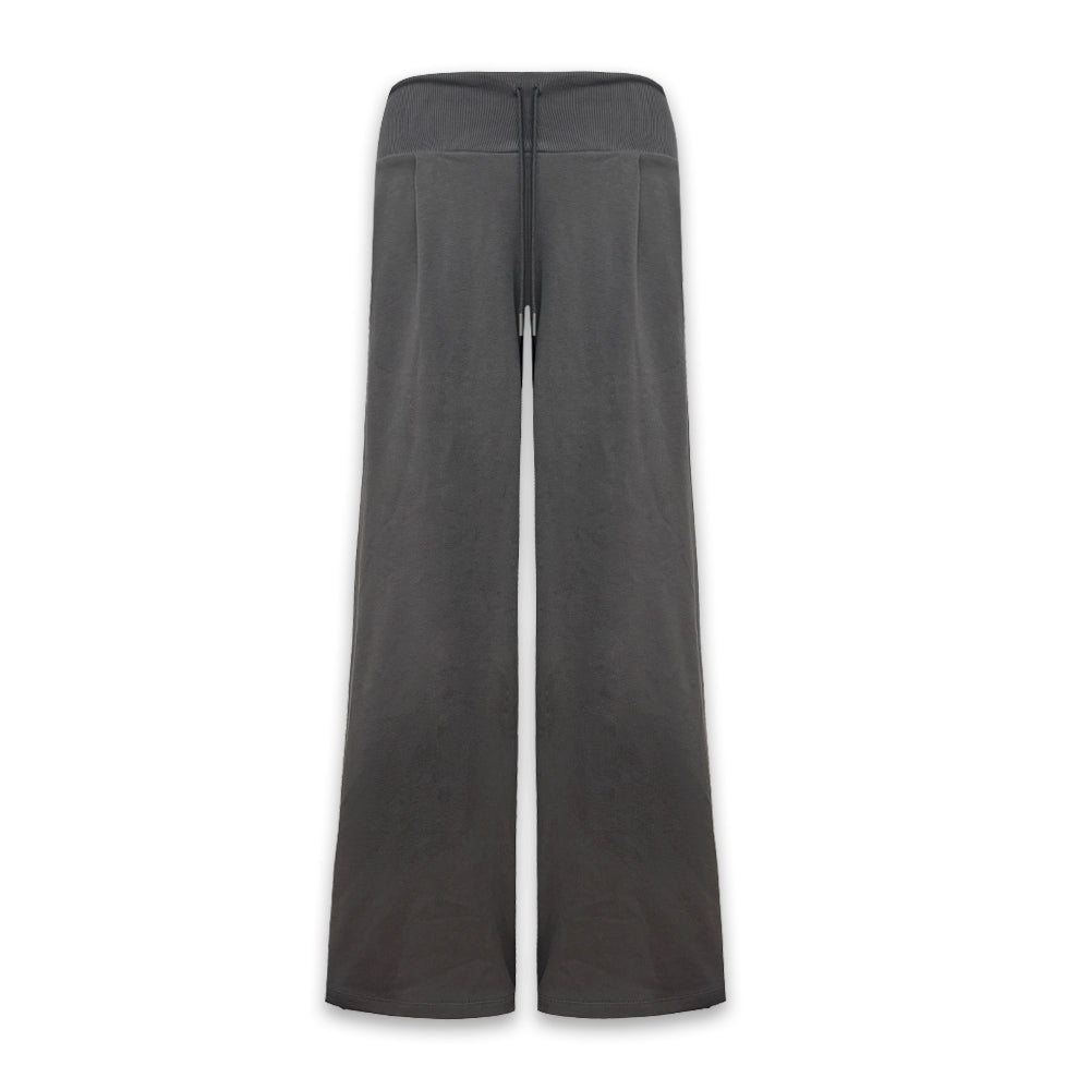 Wide Leg Ribbed Jogger Pants