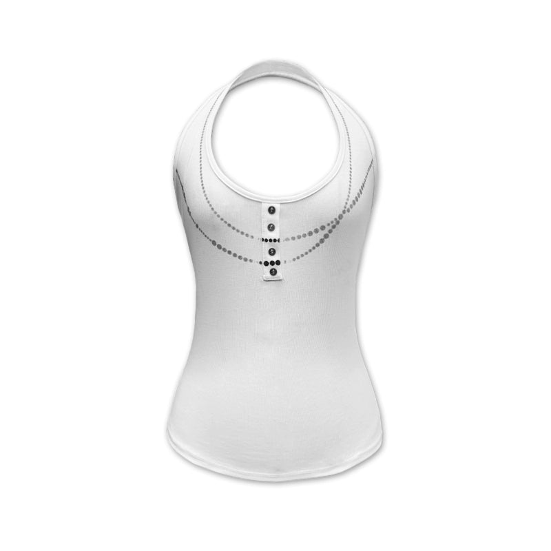 Pearl Print Halter Neck Fitted Camisole