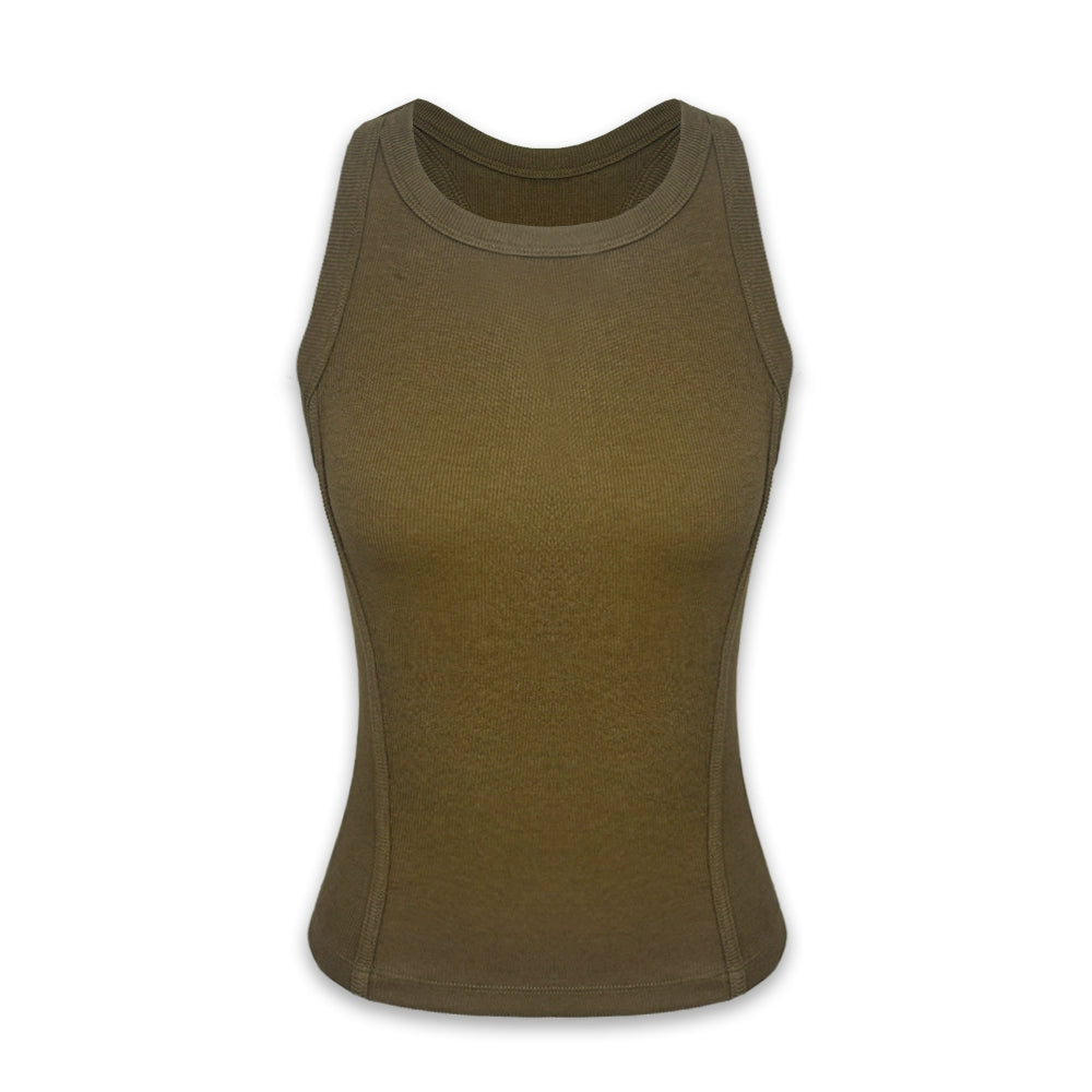 Fitted Ribbed Yoga Tank Top
