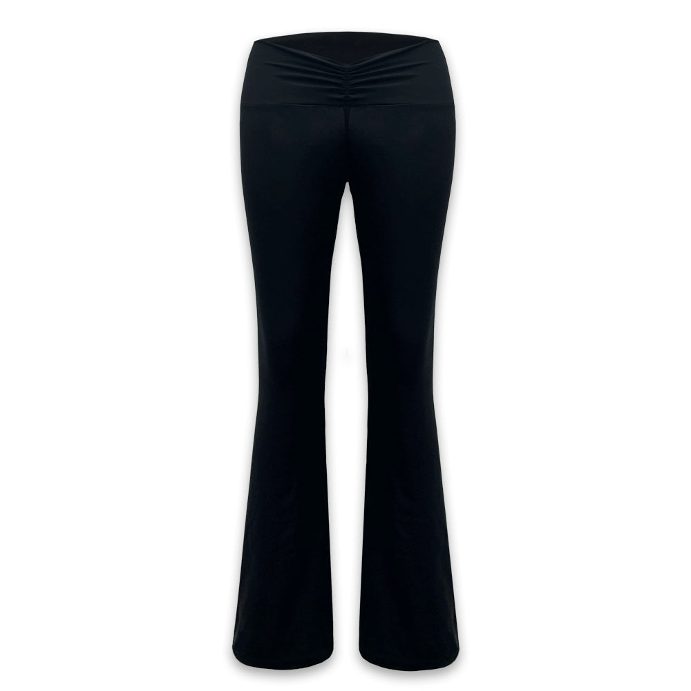V Wrinkle Flared Yoga Pants