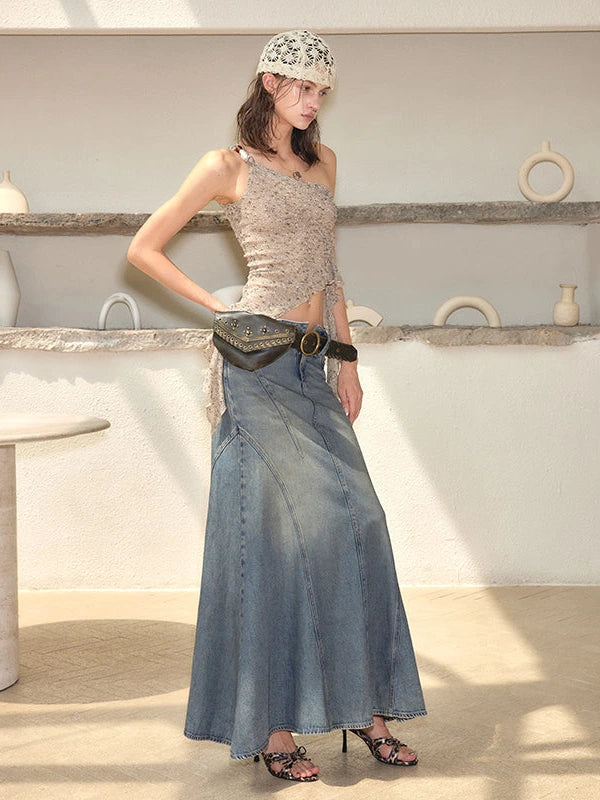 Sleeveless Beaded Off Shoulder Crop Top