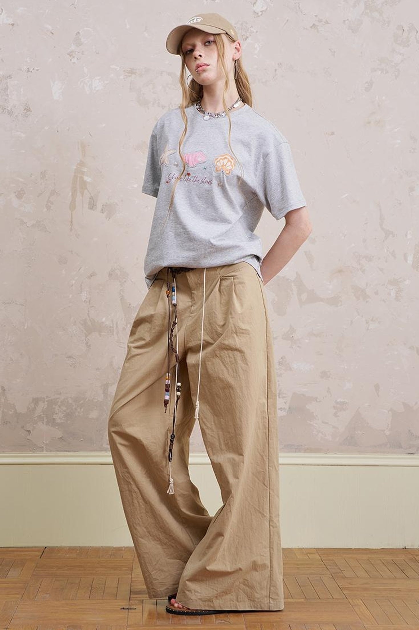 DIDDI MODA Oceanic Patchwork Cotton Tee