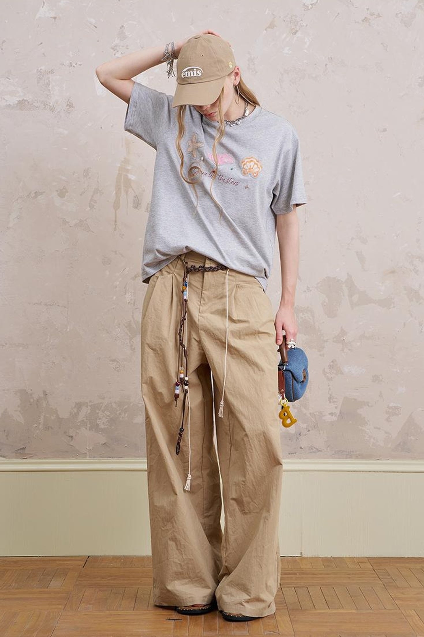 DIDDI MODA Oceanic Patchwork Cotton Tee