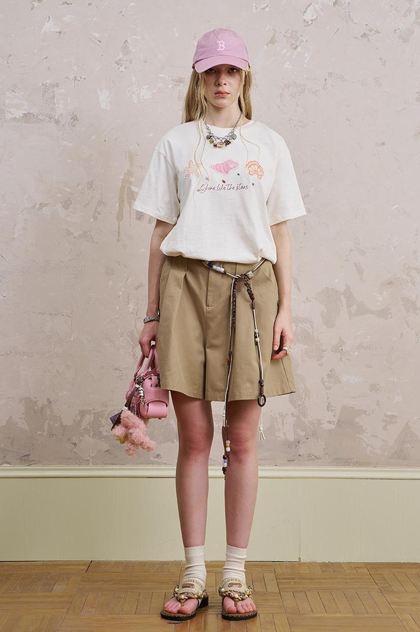 DIDDI MODA Oceanic Patchwork Cotton Tee