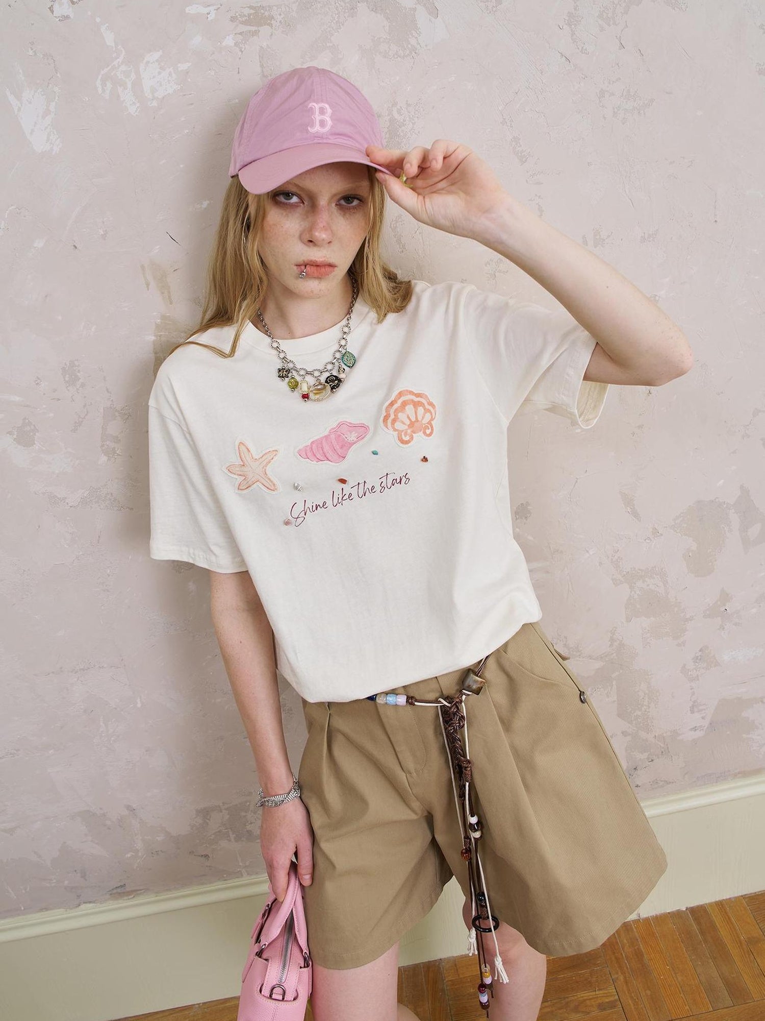 DIDDI MODA Oceanic Patchwork Cotton Tee