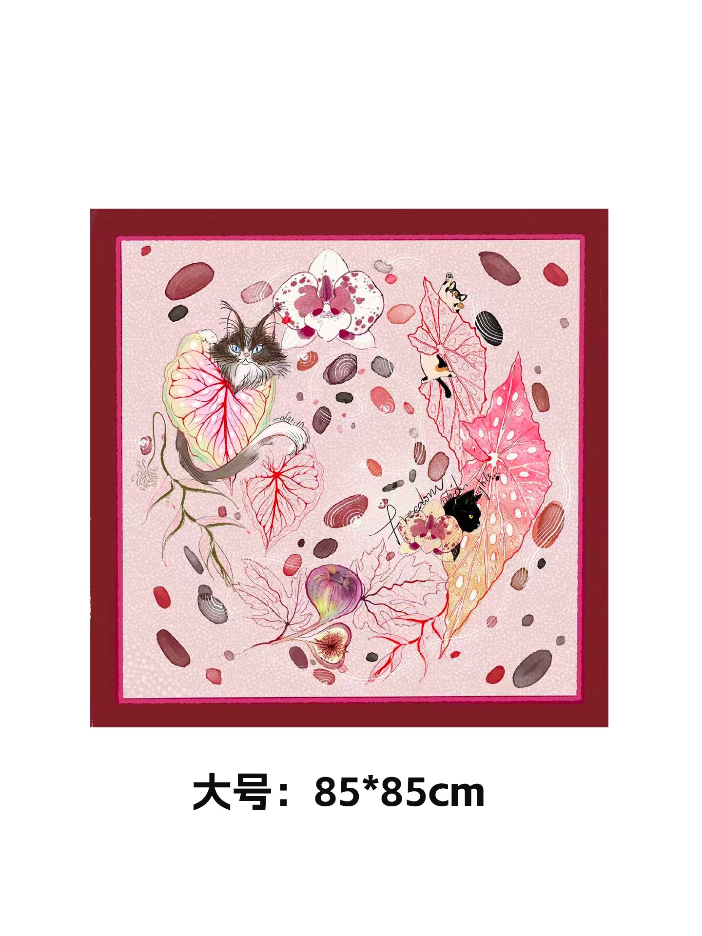 OfAkiva_Akiva_Bountiful_Begonia_Kitten_Silk_Scarf_MISSTT