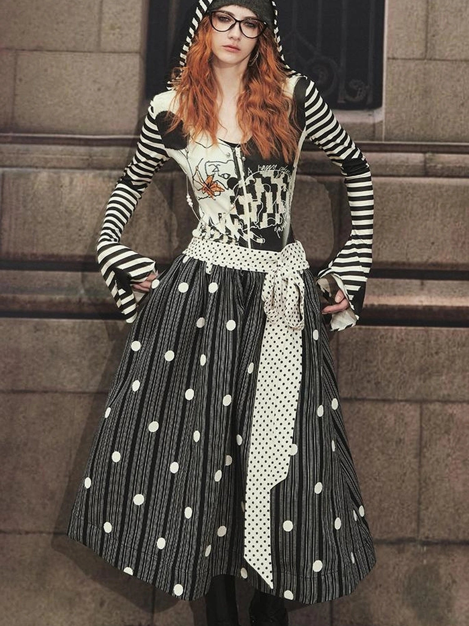 OfAkiva Akiva Effy Original Cat Chase Print Hoodie