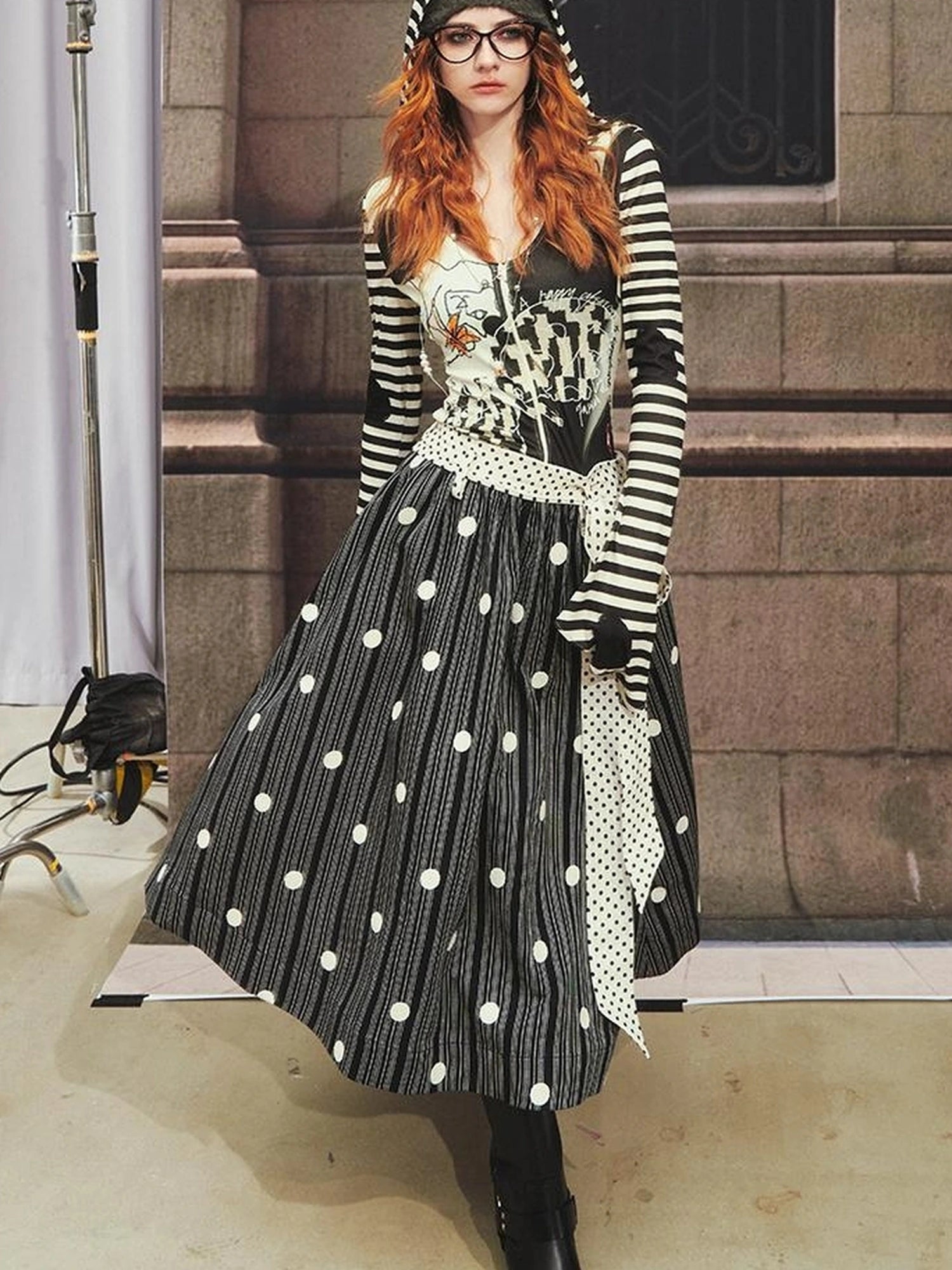 OfAkiva Akiva Effy Original Cat Chase Print Hoodie