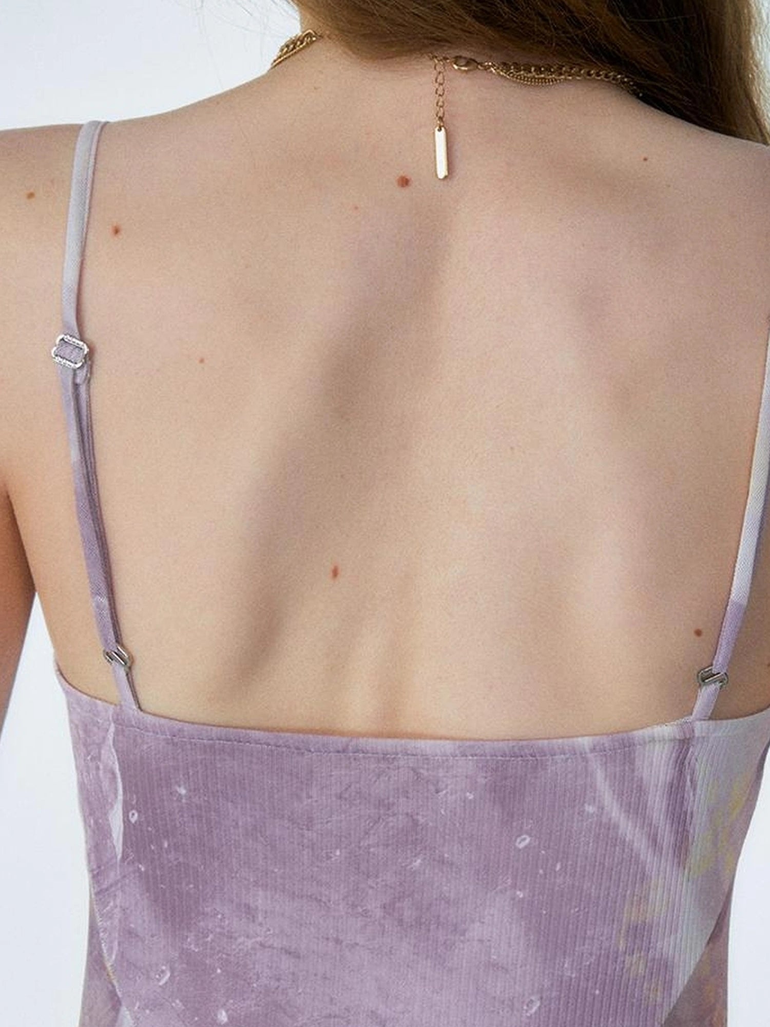 OfAkiva Akiva Ethereal Ombre Chiffon Slip Dress