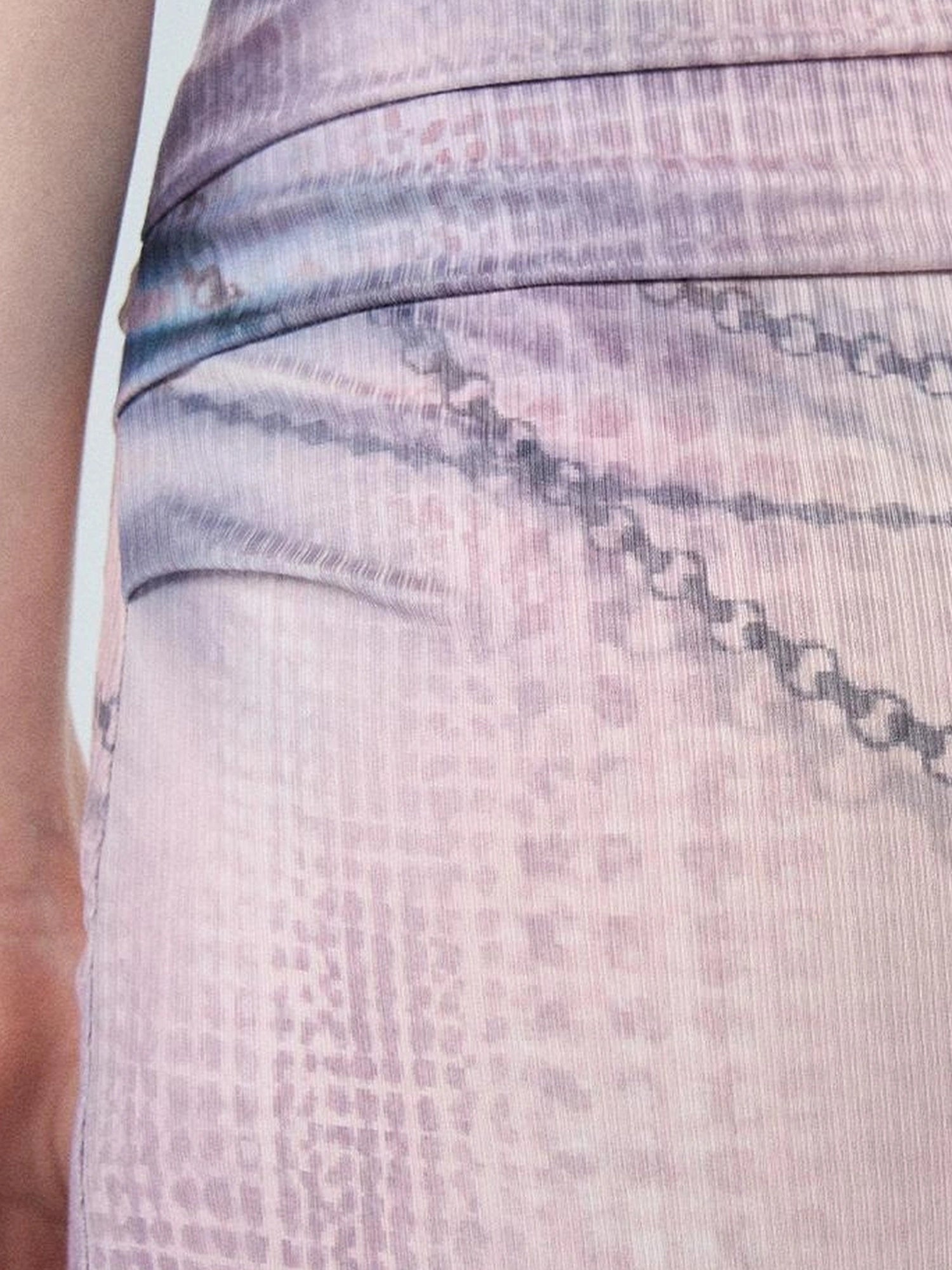 OfAkiva Akiva Floral Lace Trimmed Knit Slip Dress