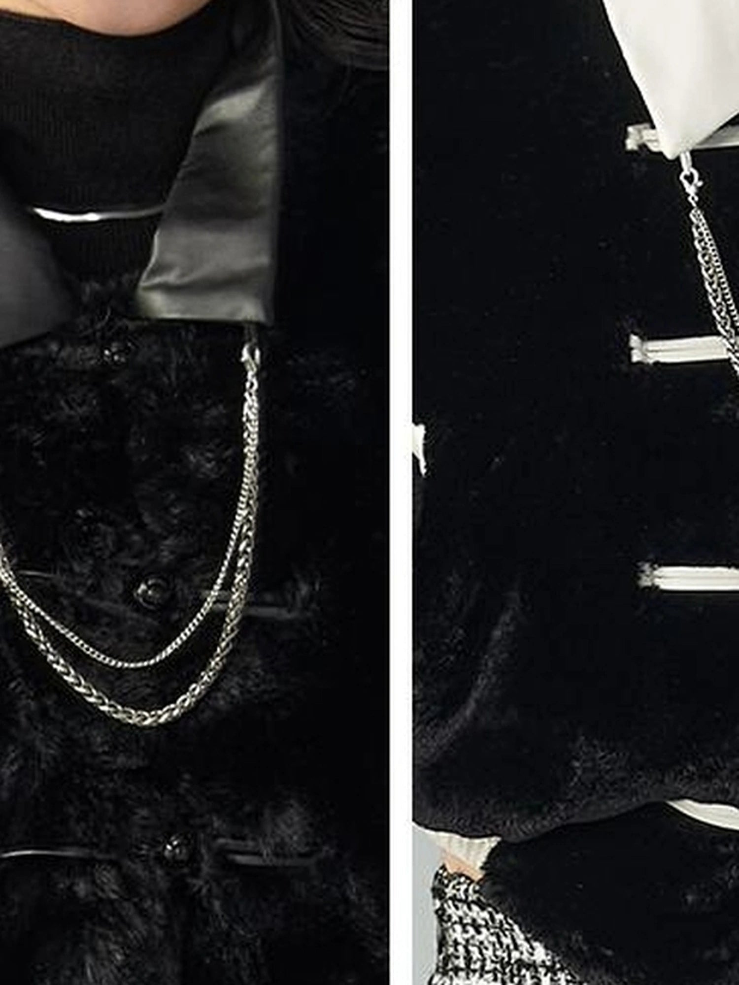 OfAkiva Akiva Winter Mink Fur Coat Women Slow Rock Style