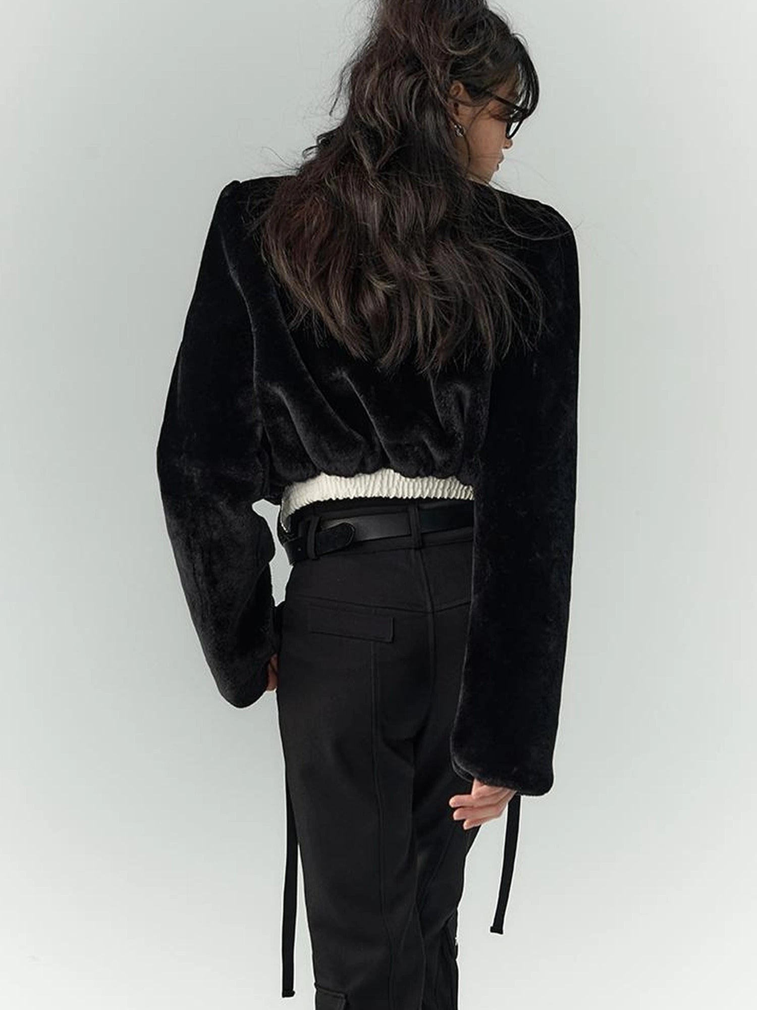 OfAkiva Akiva Winter Mink Fur Coat Women Slow Rock Style