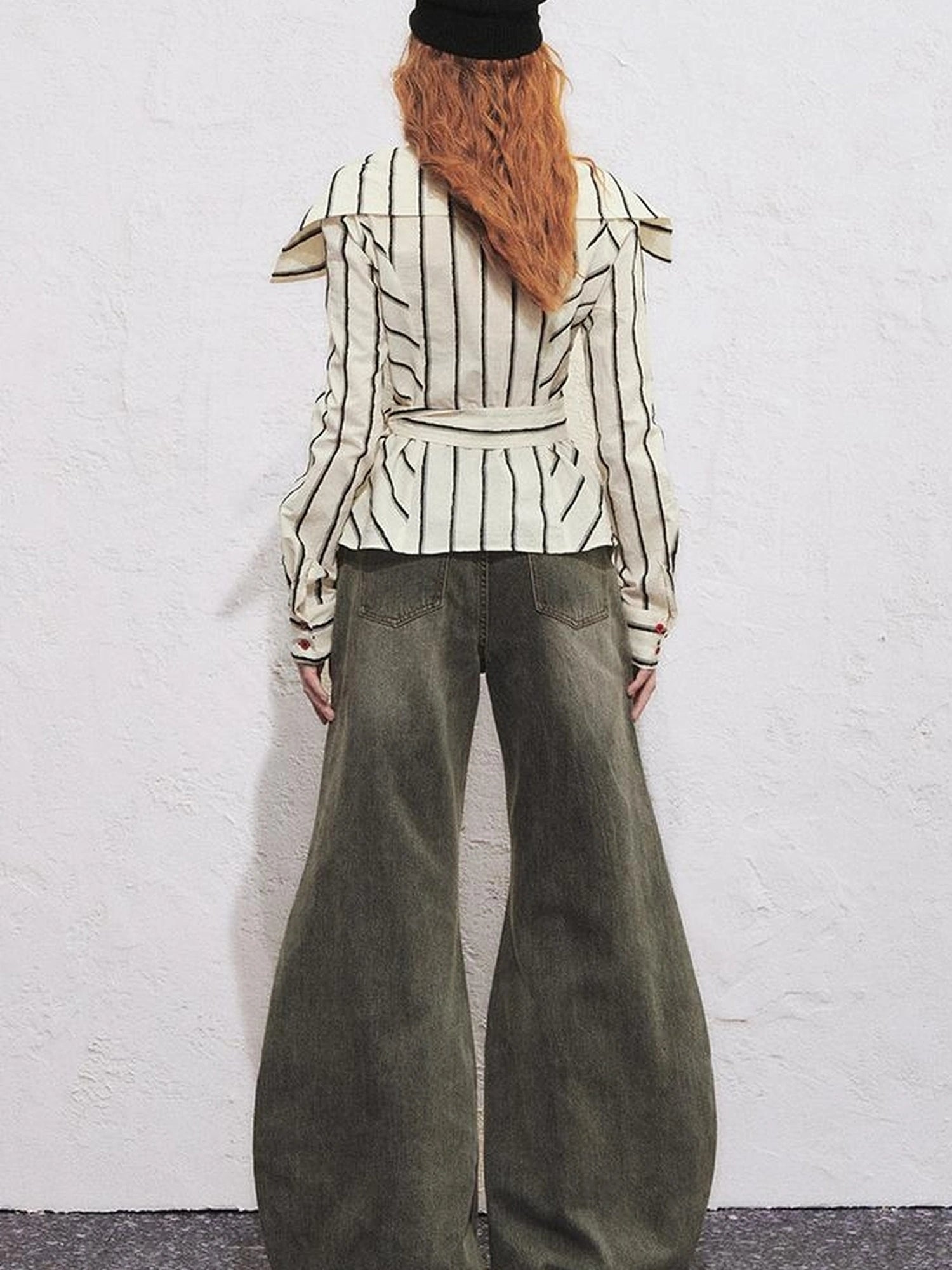 OfAkiva Aqua Split Scythe Pocket Heavyweight Jeans