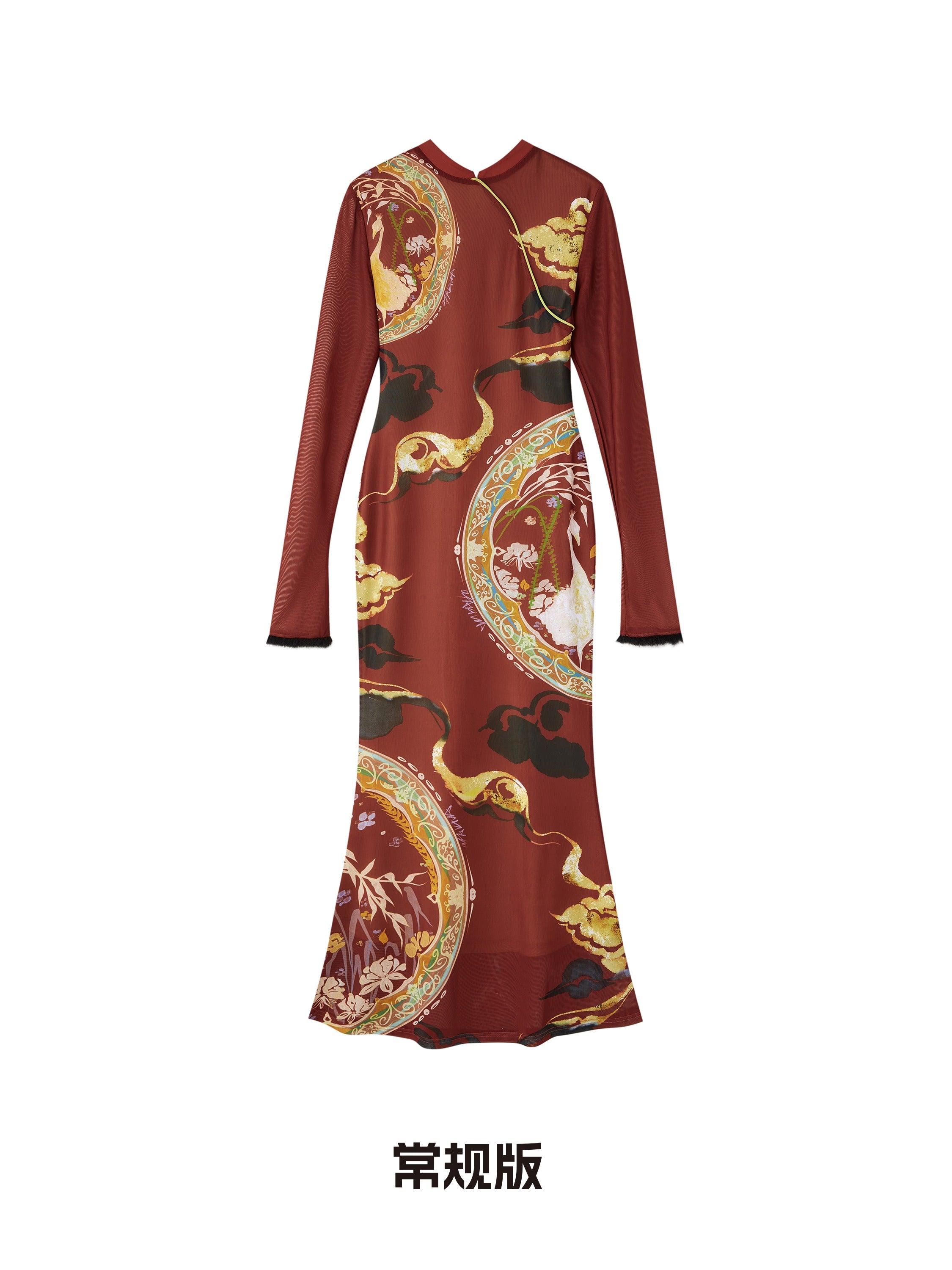 OfAkiva_Elegant_Colorblock_High_Waist_New_Chinese_Style_Slim_Fit_Long_Sleeve_Maxi_Dresses_MISSTT