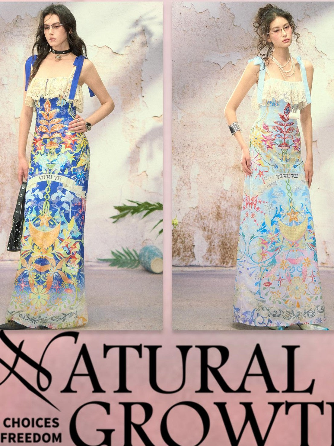 OfAkiva Embroidered Lace Cutout Tarot Print Women&