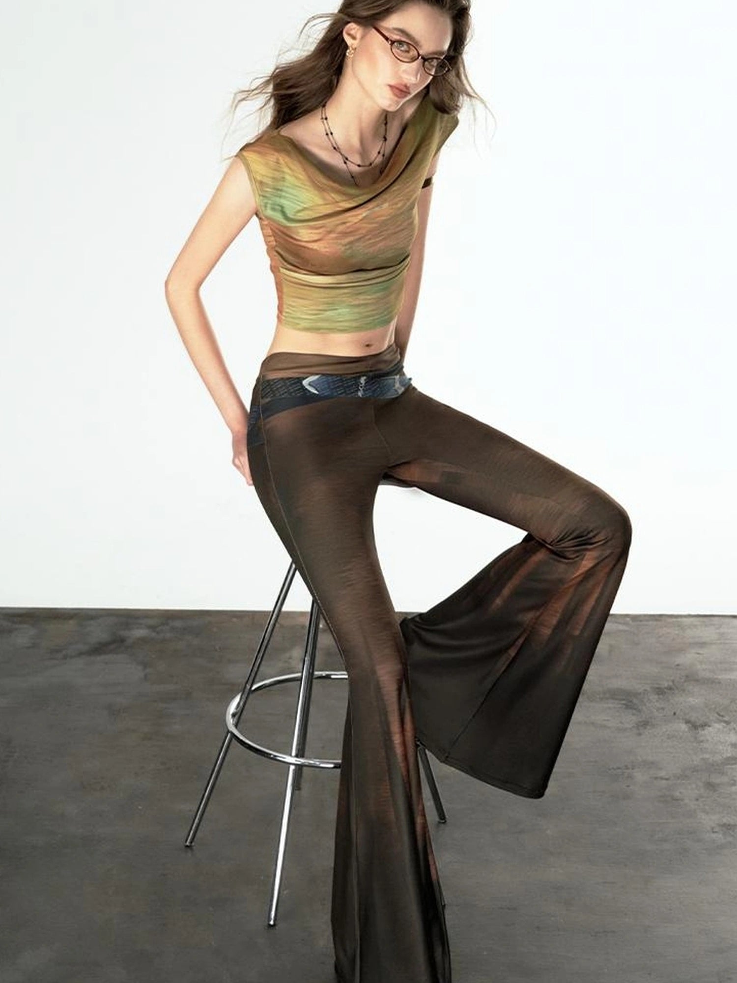 Evening At Argenteuil Oil Painting V-Neck T-Shirt