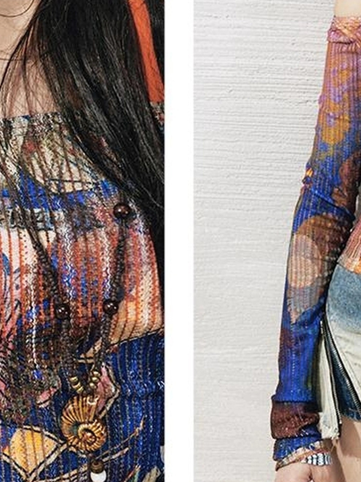 OfAkiva Floral Lace Shoulder Cutout Fitted Top