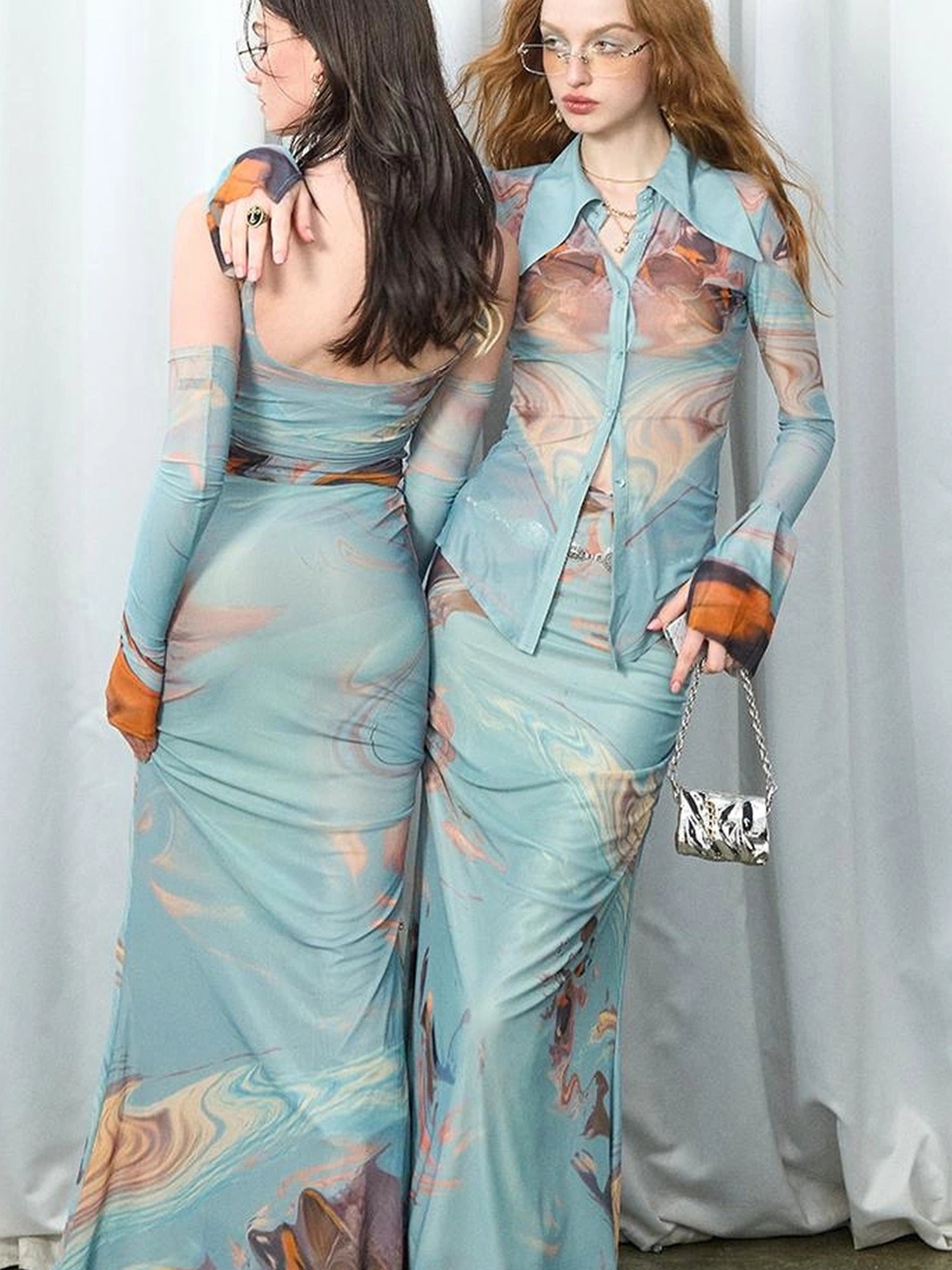 OfAkiva Gagosian Print Embroidered Shirt