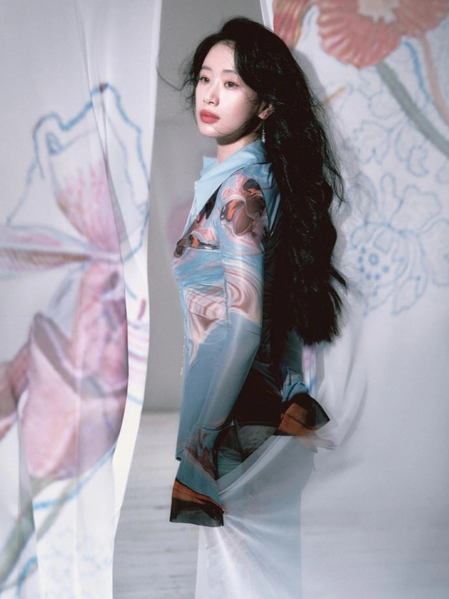 OfAkiva Gagosian Print Embroidered Shirt