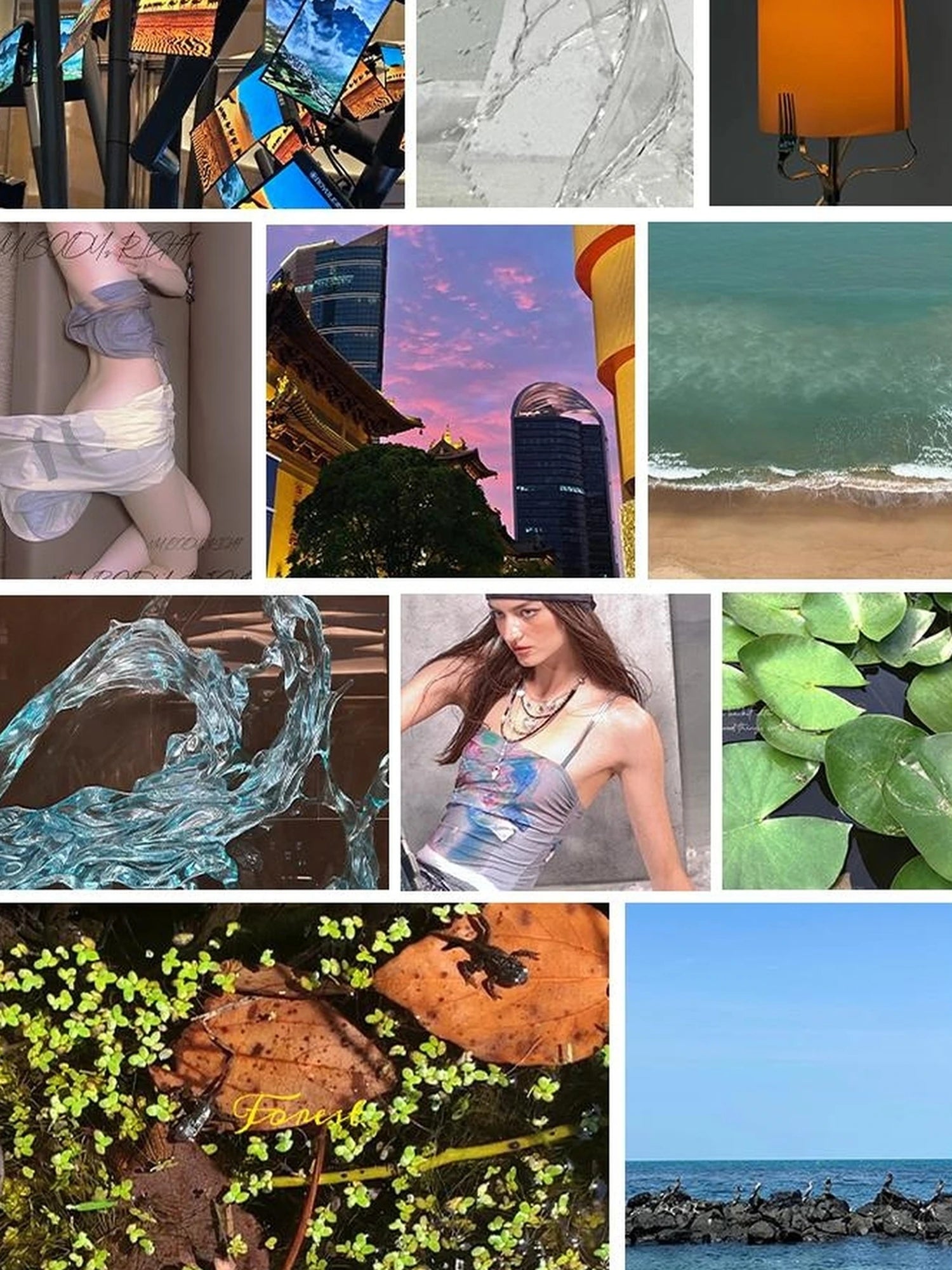 OfAkiva Jungle Print High Slit Mesh Maxi Skirt