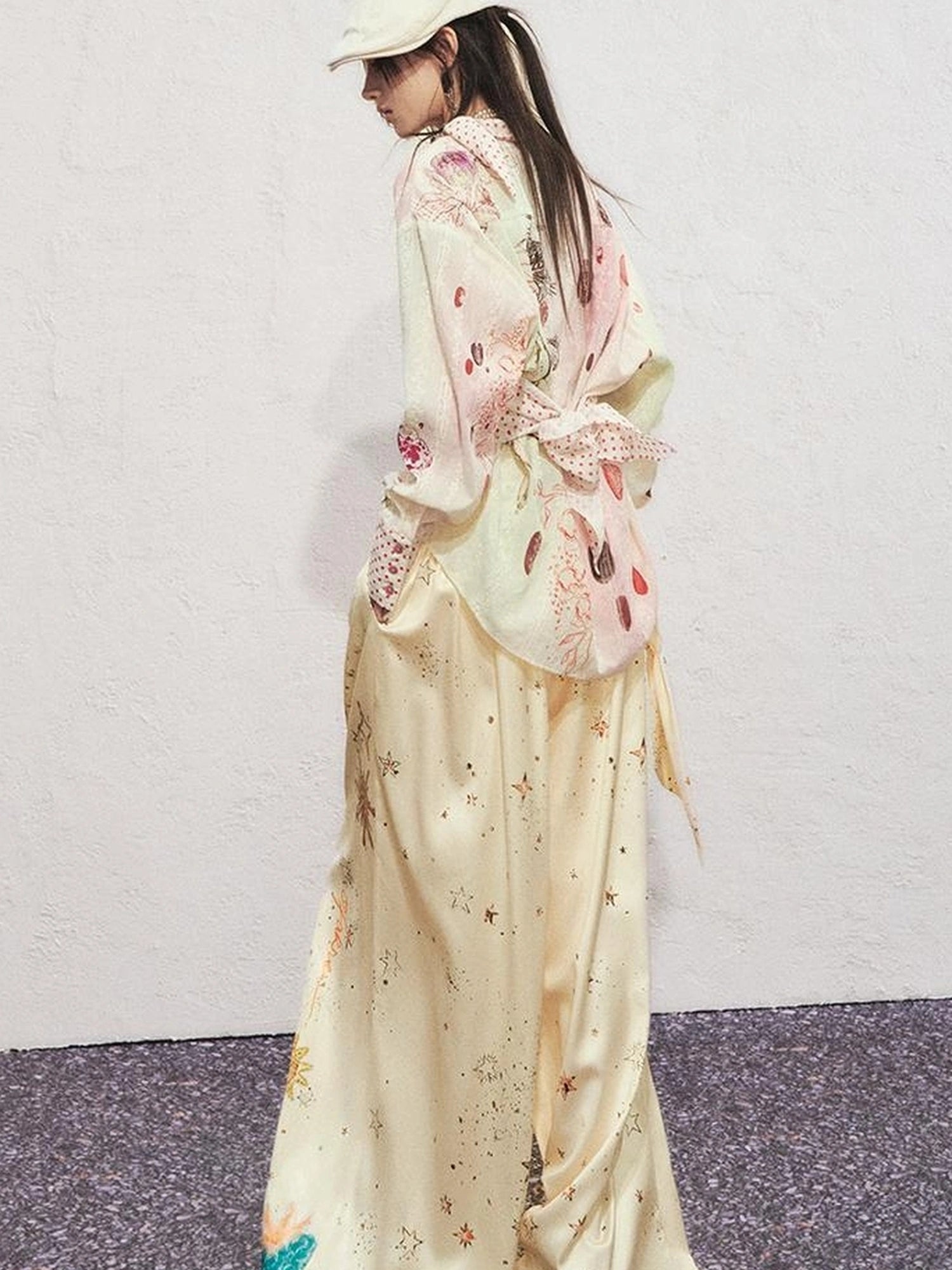 OfAkiva Kaleidoscope Starry Night Relaxed Pleated Trousers