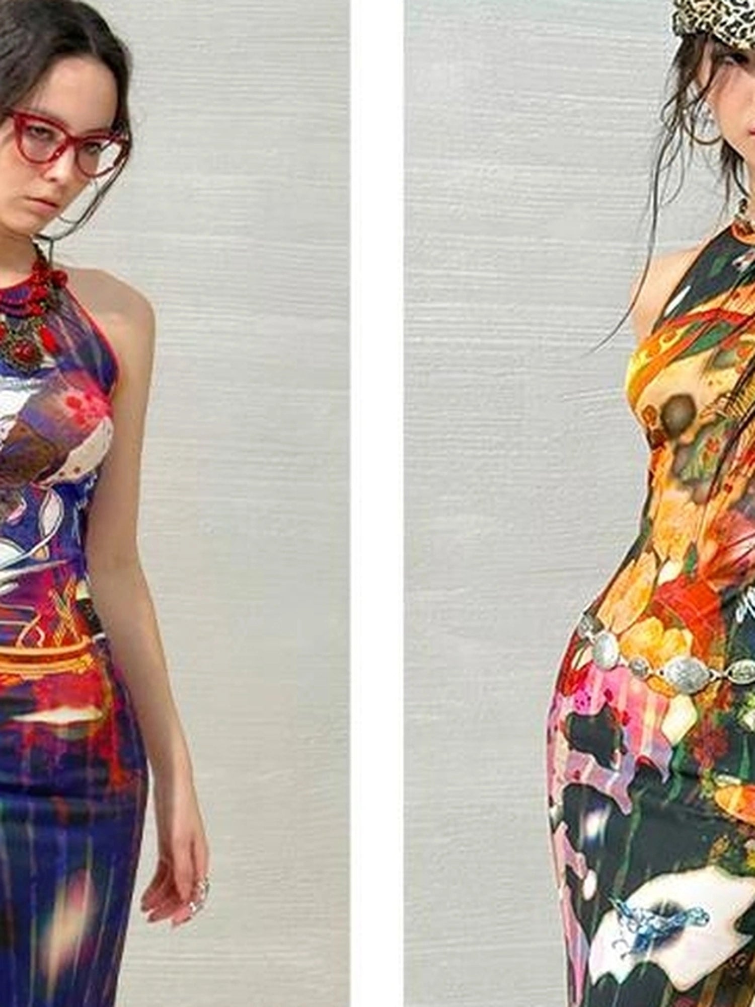 OfAkiva Luna Floral Slit Maxi Dress