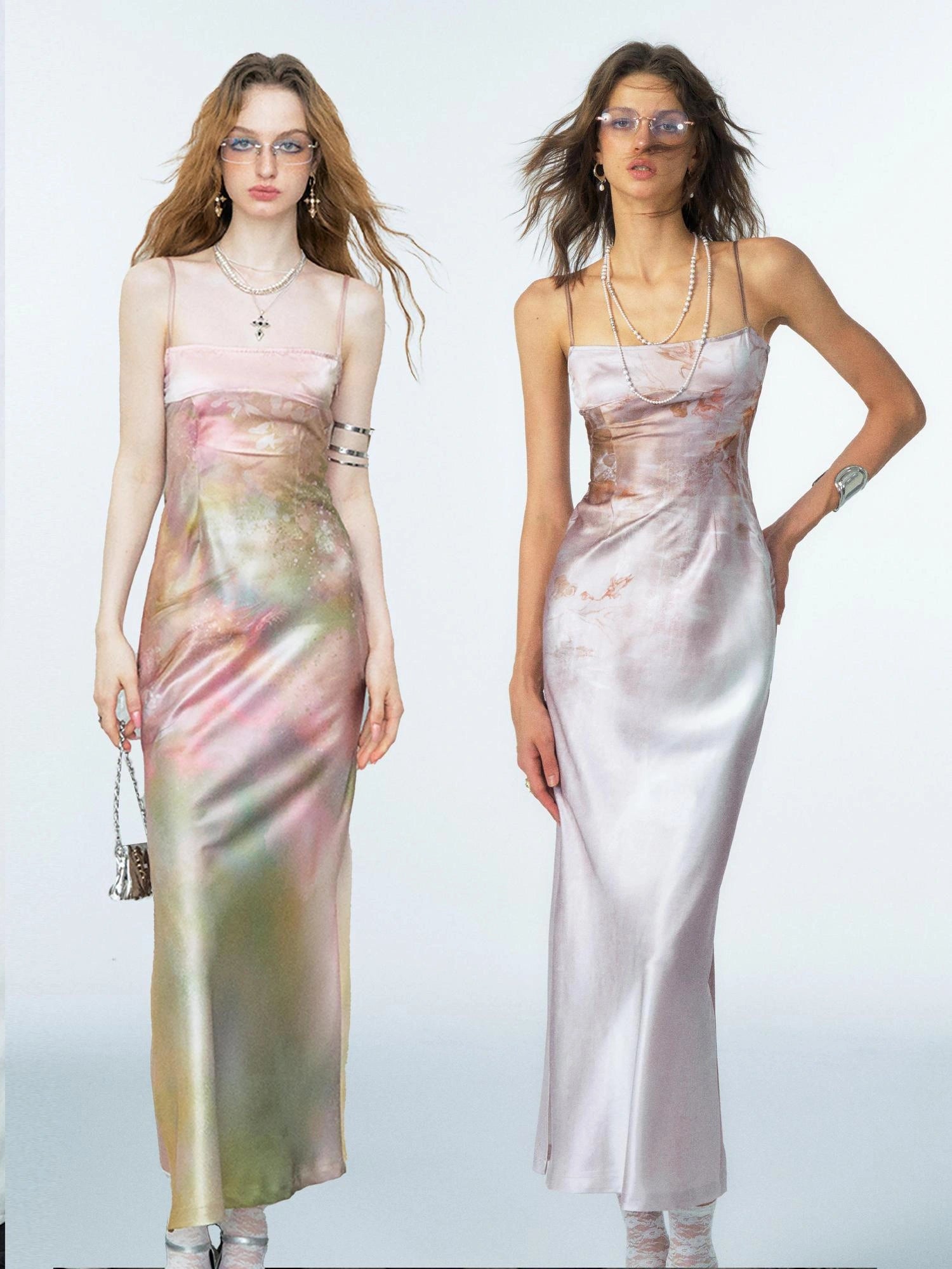 OfAkiva Of Akiva Ethereal Gauze Slip Dress