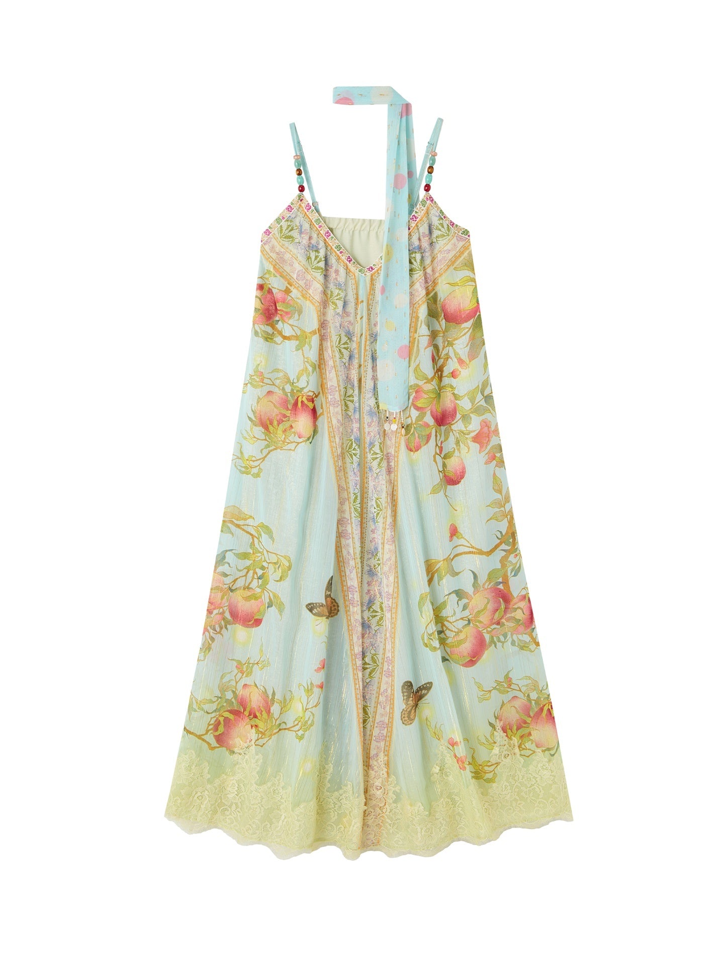 OfAkiva_Oriental_Peach_Branch_Gold_Silver_Thread_Print_Women&