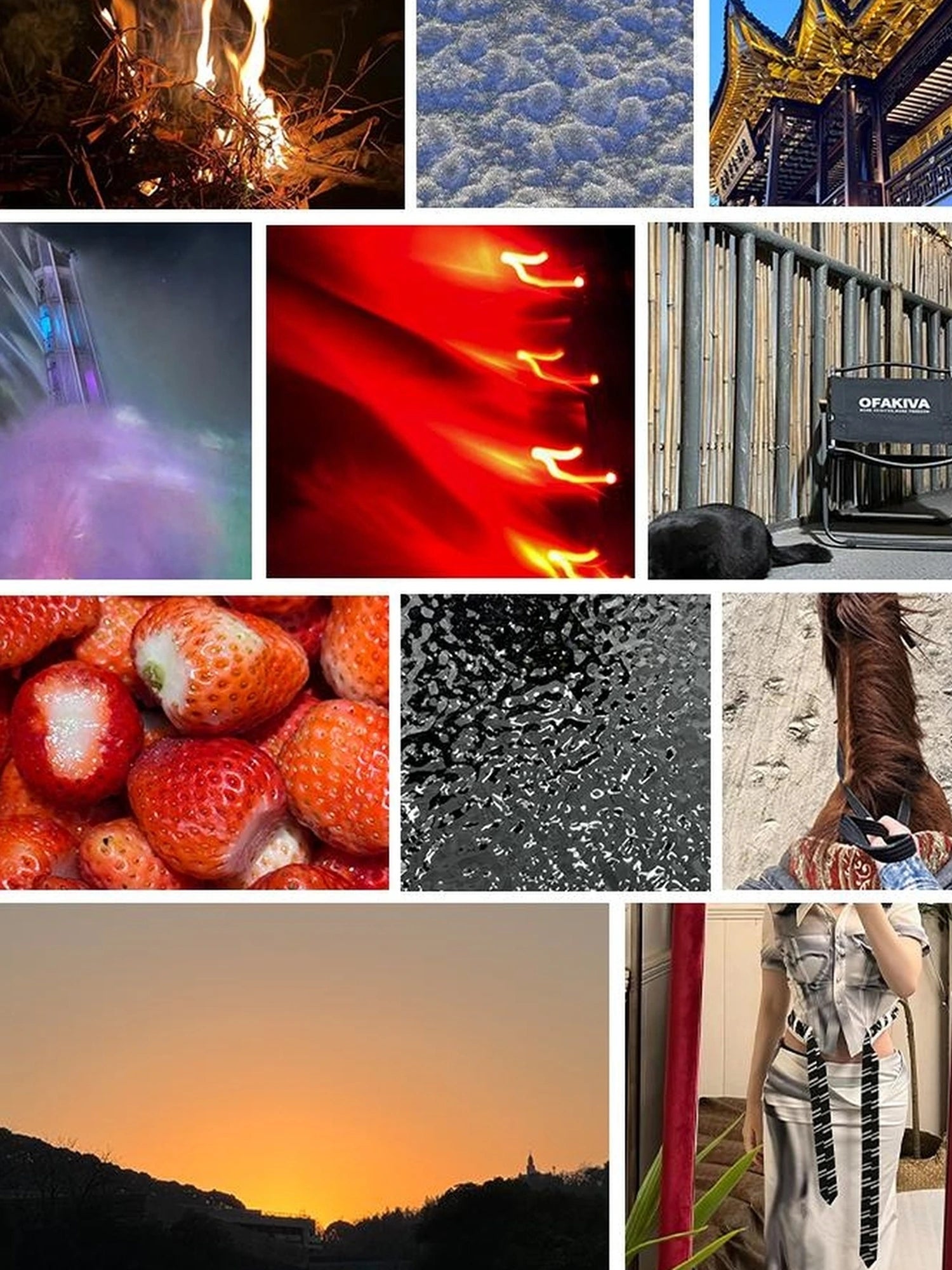 OfAkiva Original Print Slim Fit Shirt With Wide Collar