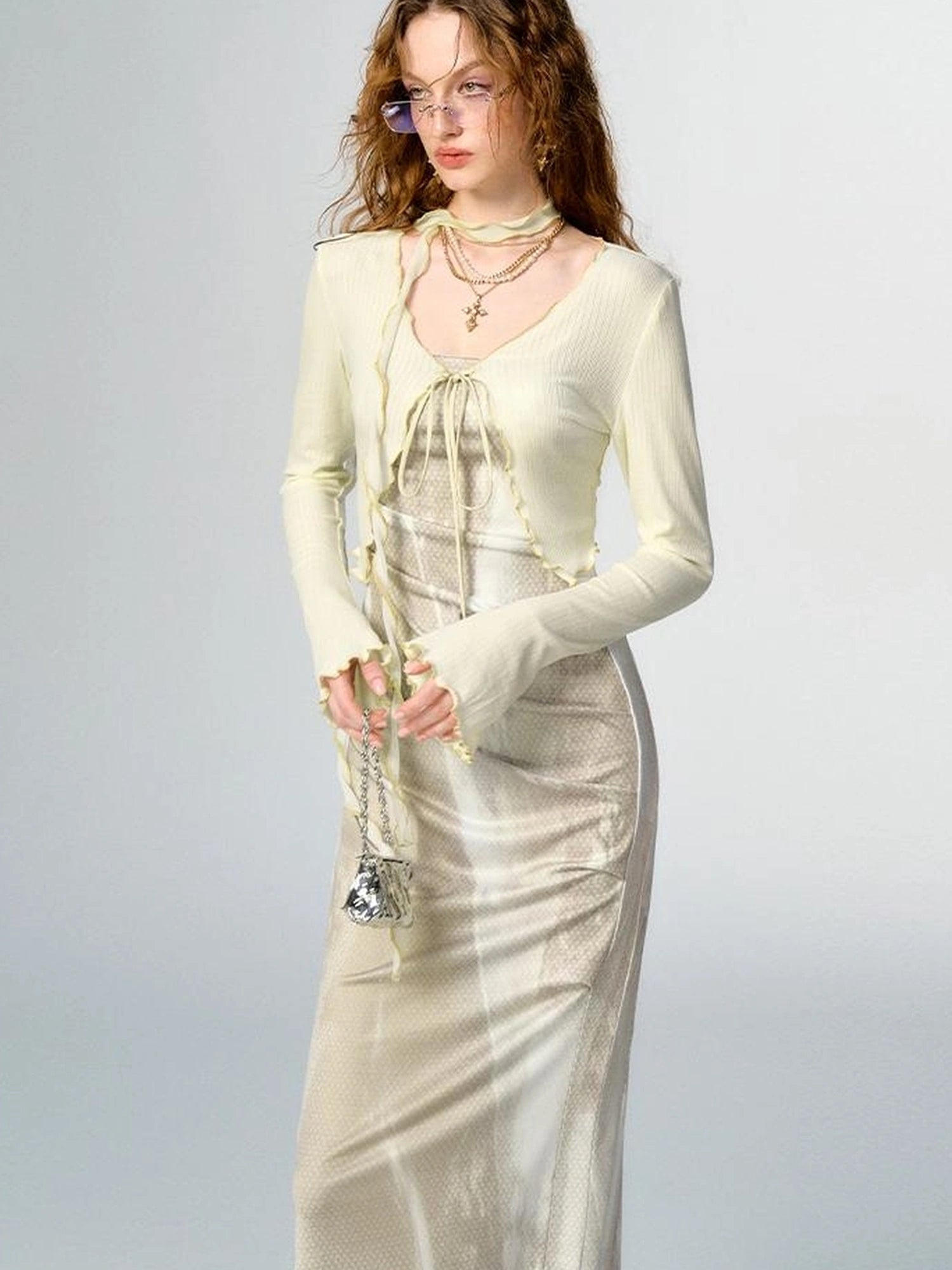 OfAkiva Secret Glaze Print Bodycon Dress