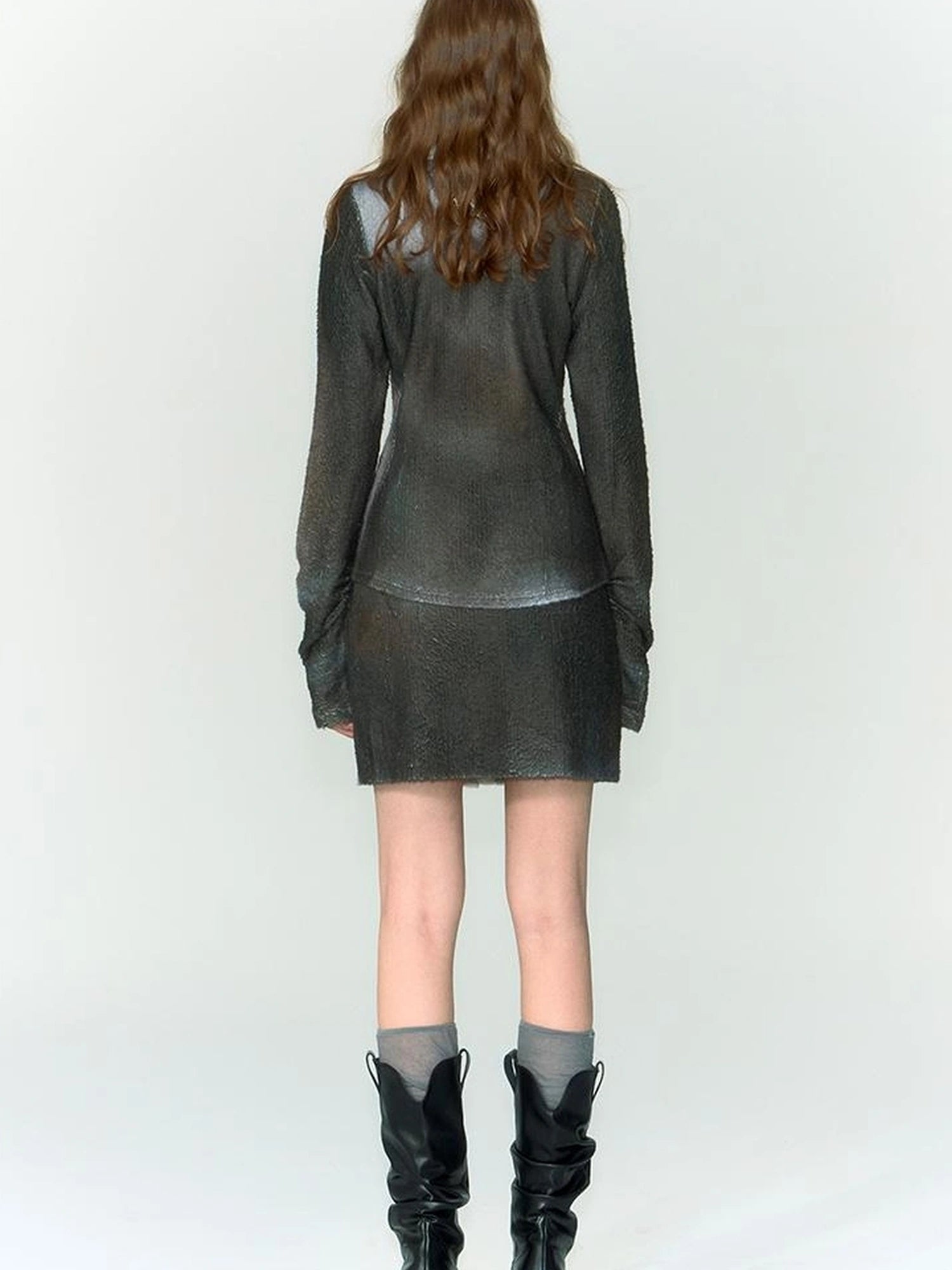 OfAkiva Silhouette Print Fleece Knit Set