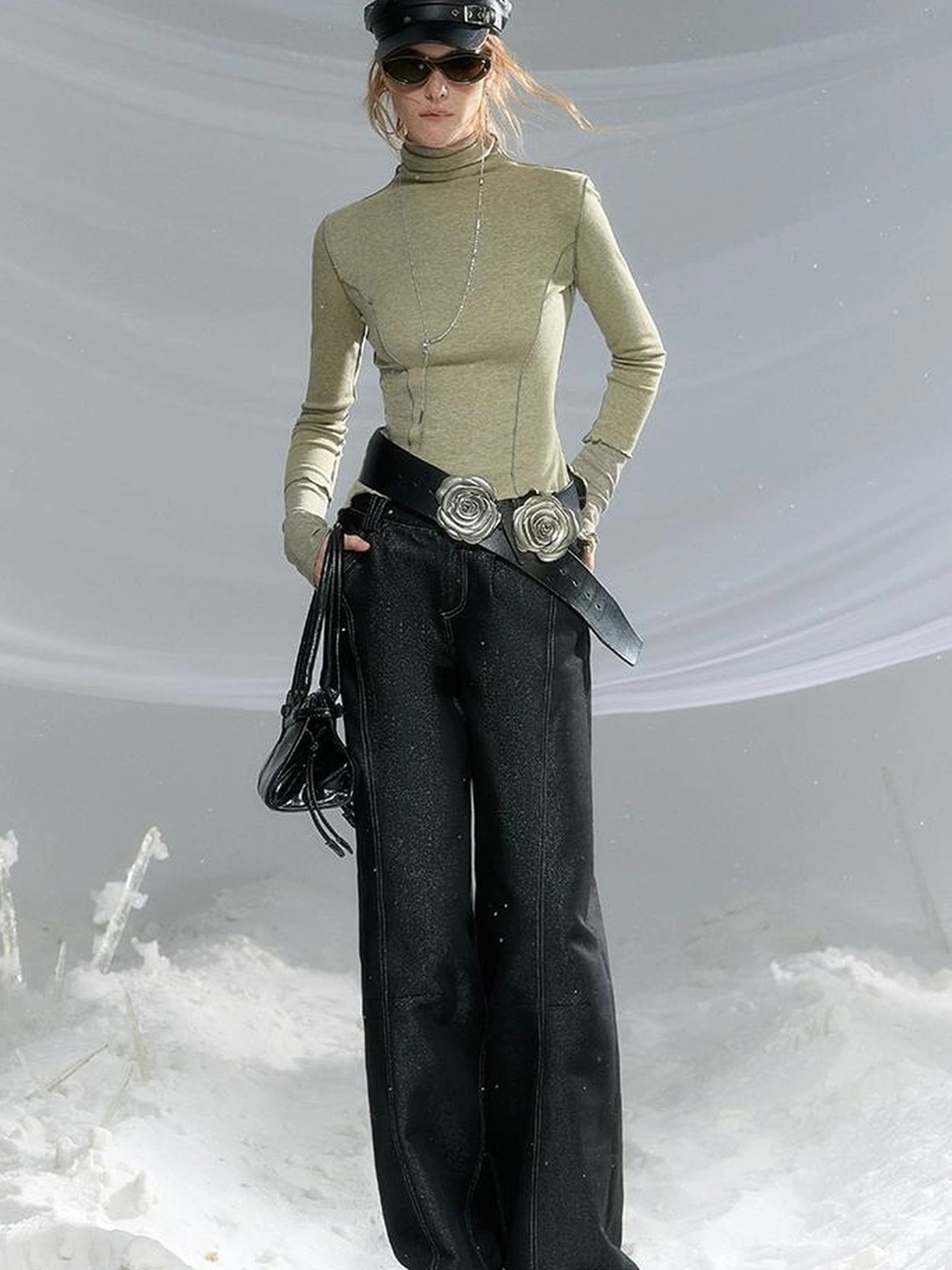 OfAkiva Two Tone Reversible Turtleneck