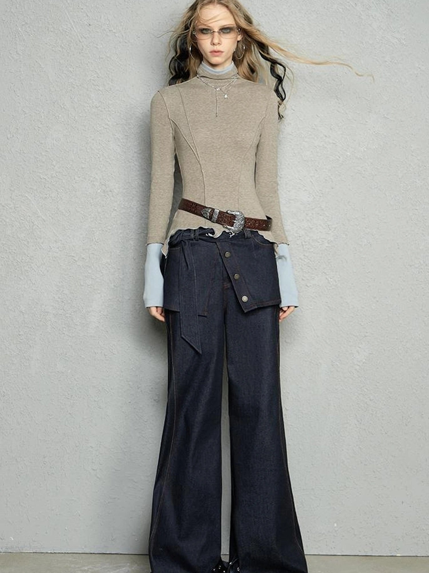 OfAkiva Two Tone Reversible Turtleneck