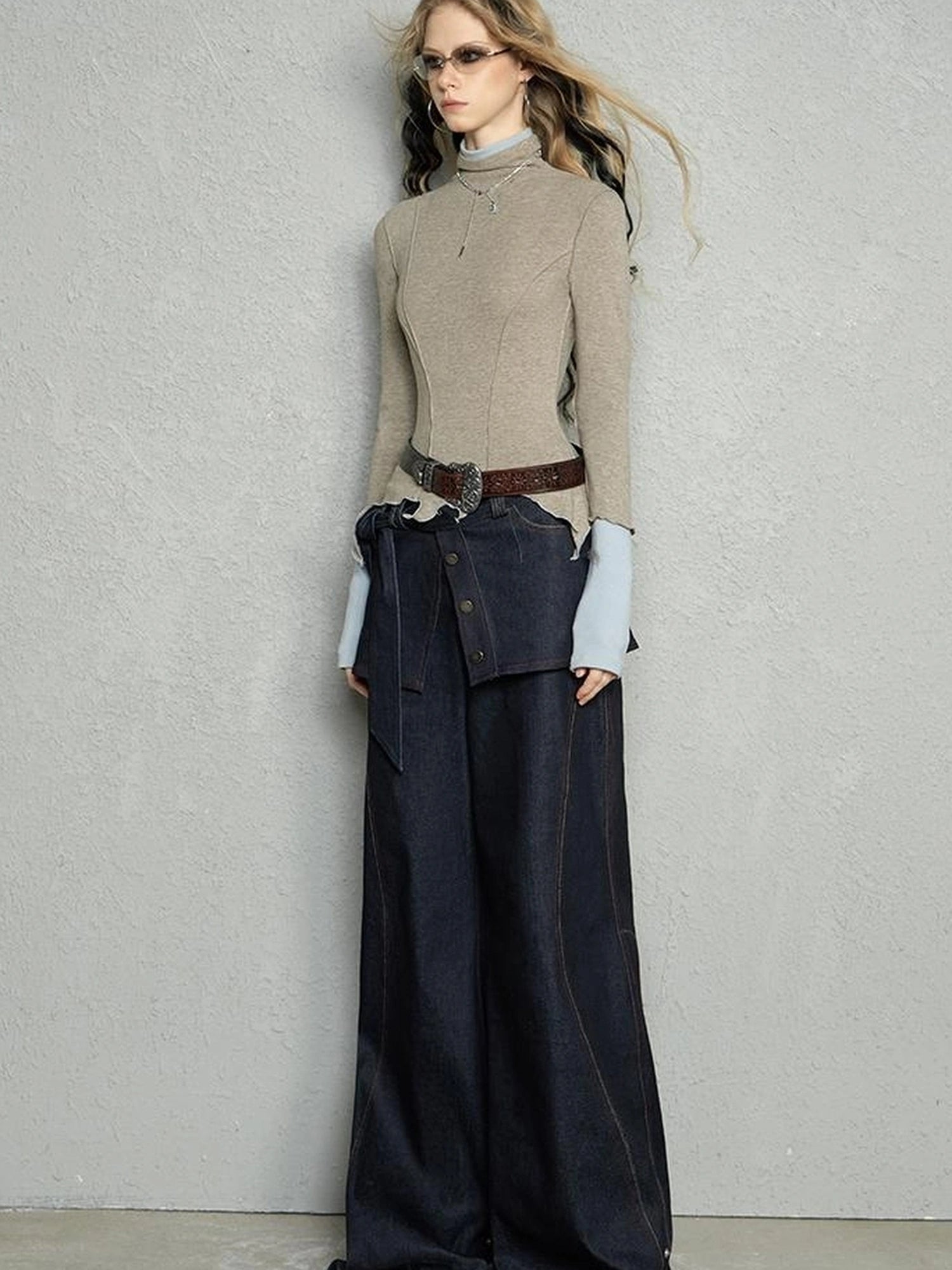 OfAkiva Two Tone Reversible Turtleneck