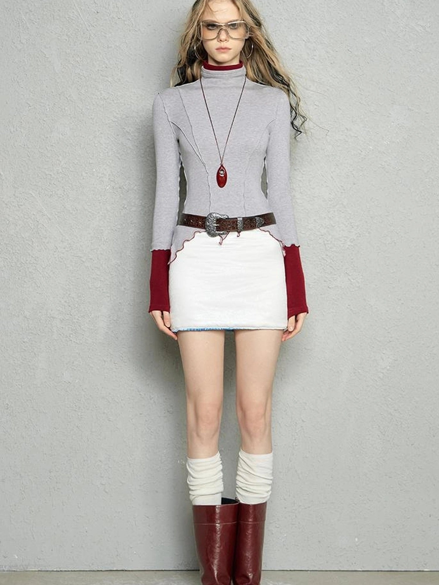 OfAkiva Two Tone Reversible Turtleneck