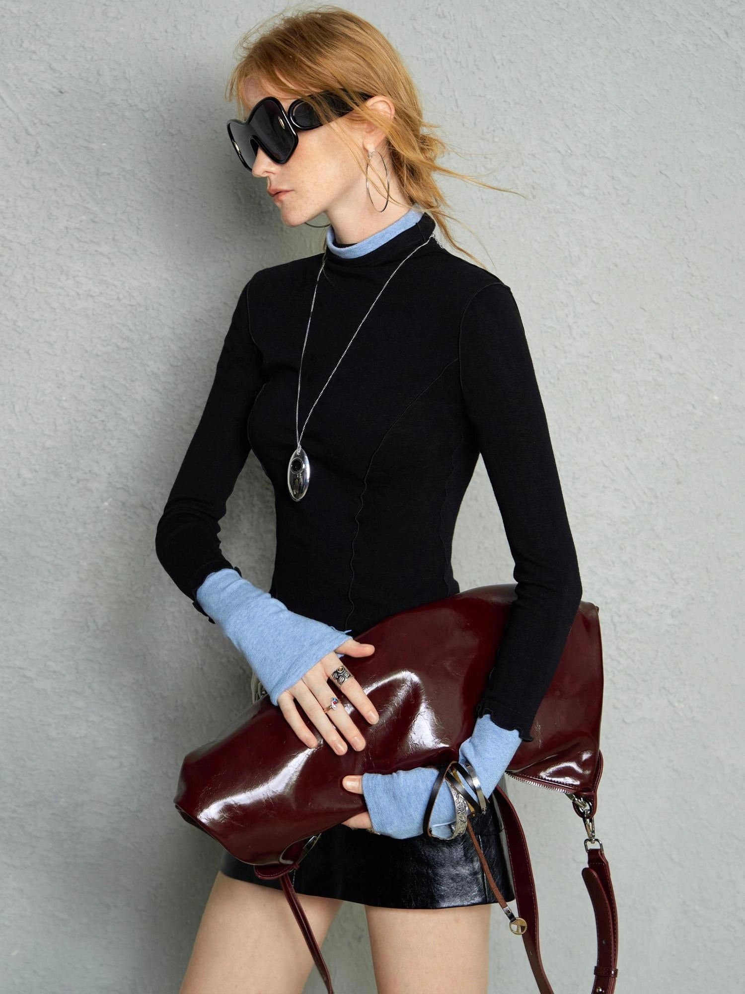 OfAkiva Two Tone Reversible Turtleneck