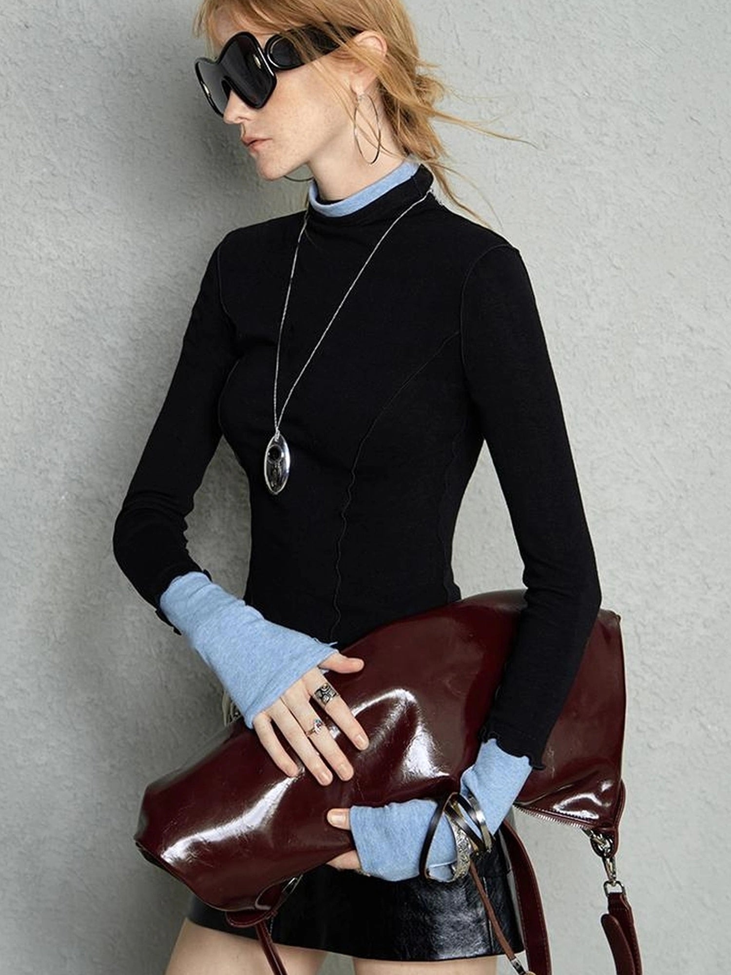 OfAkiva Two Tone Reversible Turtleneck